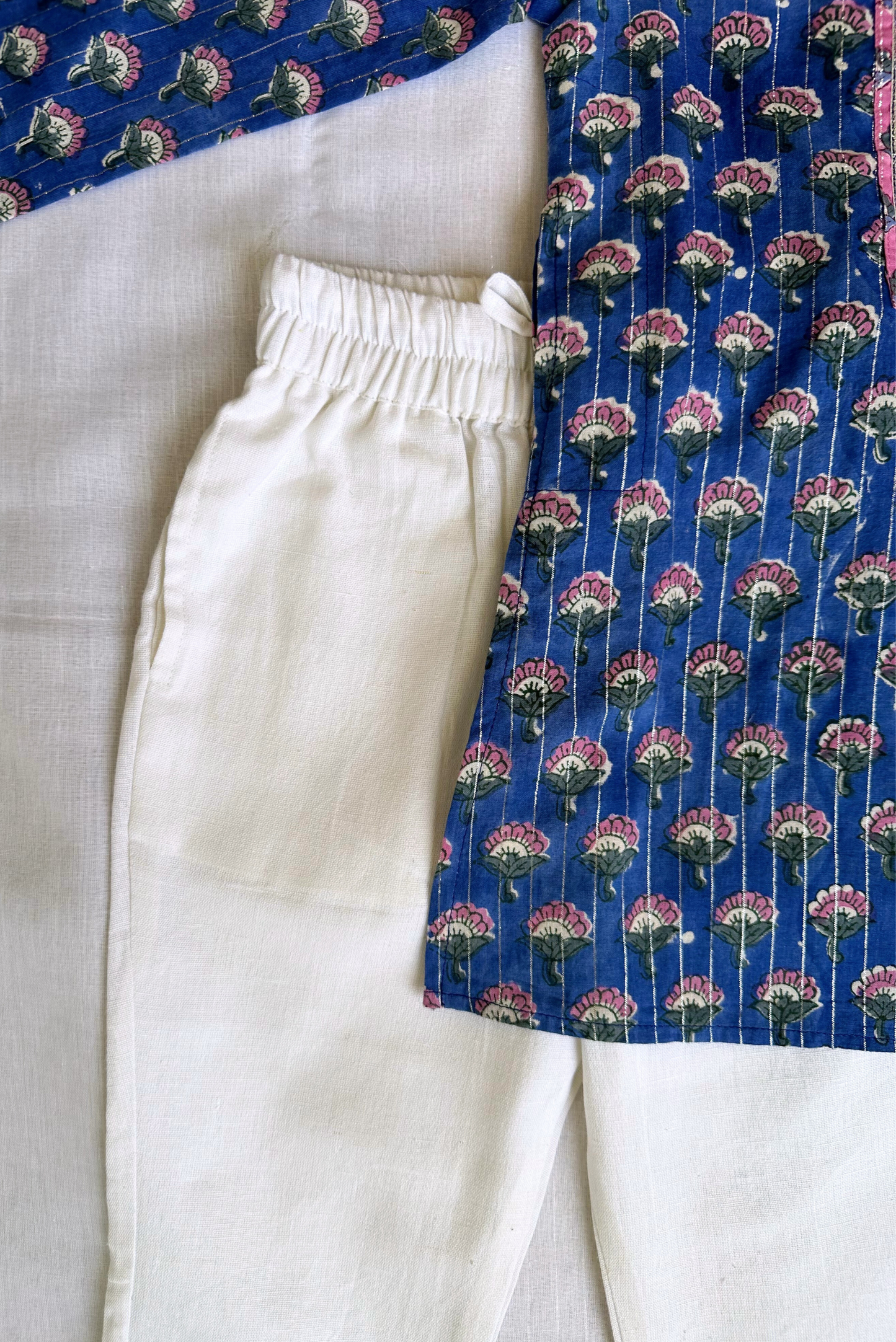 Blue Kurta Pyjama Set