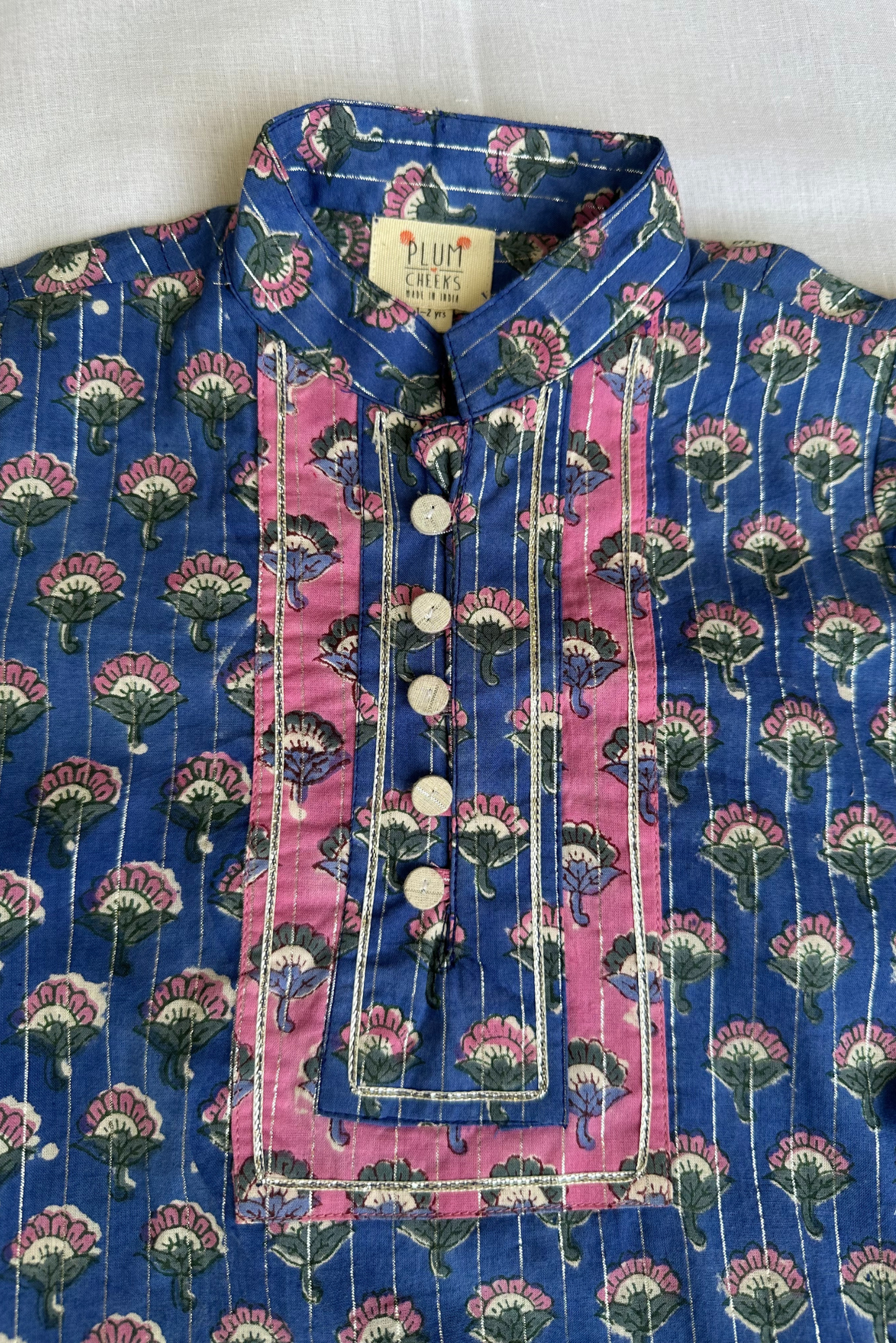 Blue Kurta Pyjama Set