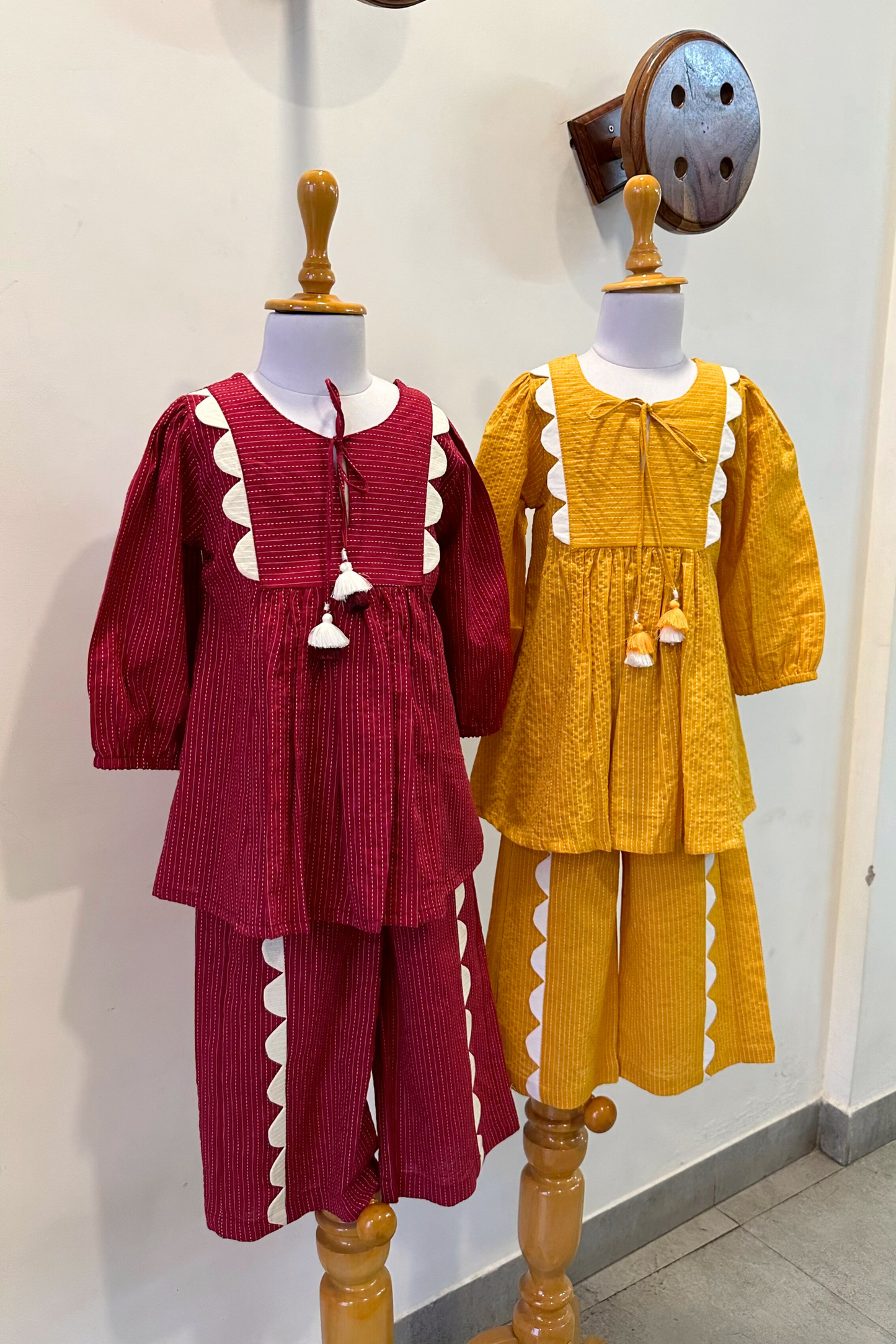 Mustard Scalloped Co-ord Set