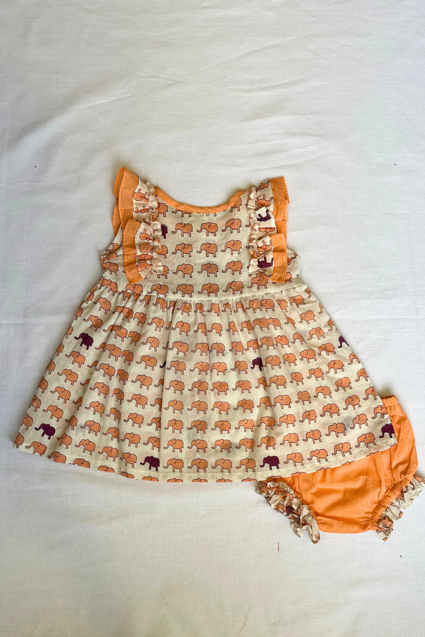Elephant Baby Dress Set