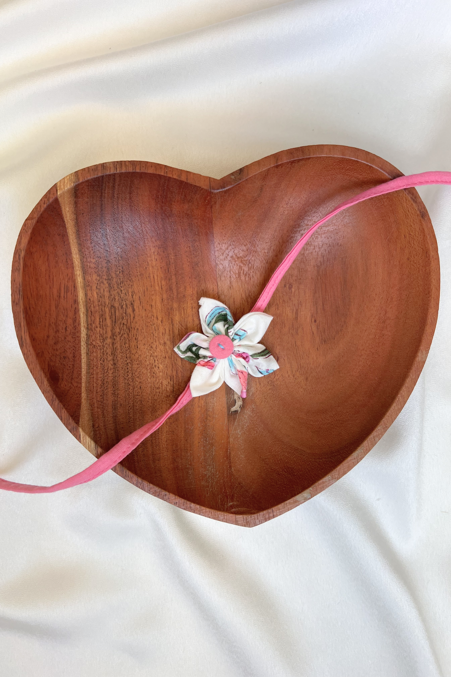 Pink Button Rakhi - Upcycled