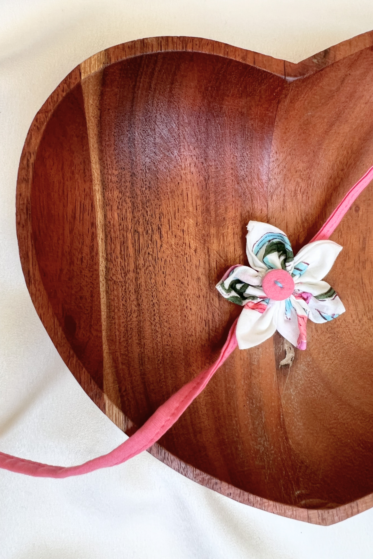 Pink Button Rakhi - Upcycled