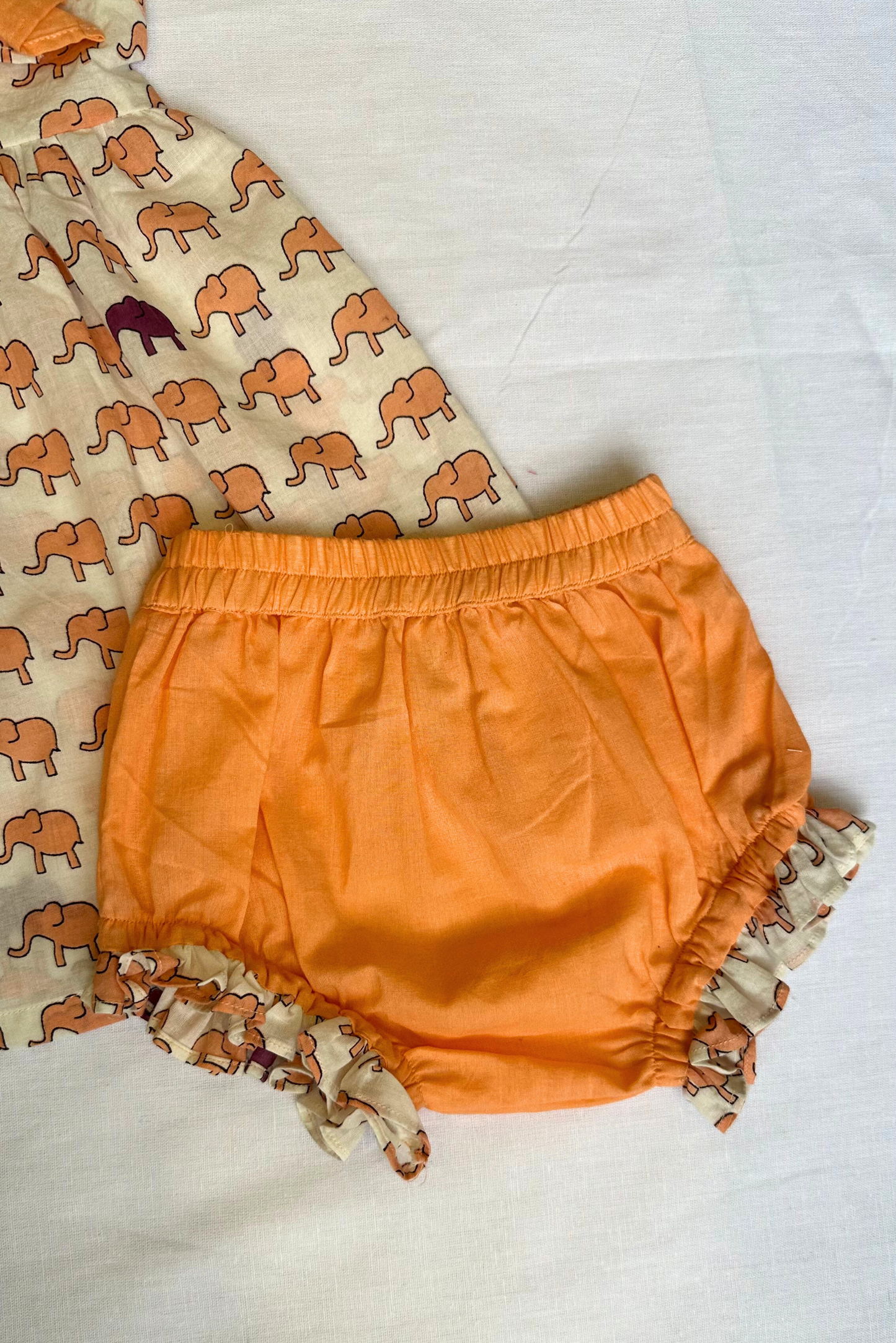 Elephant Baby Dress Set