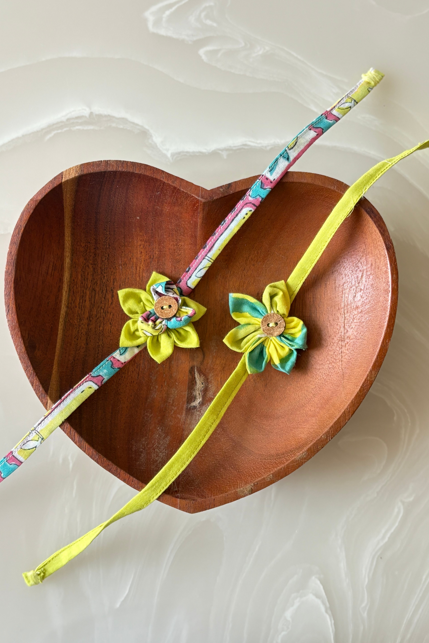 Lime Set Rakhi - Upcycled