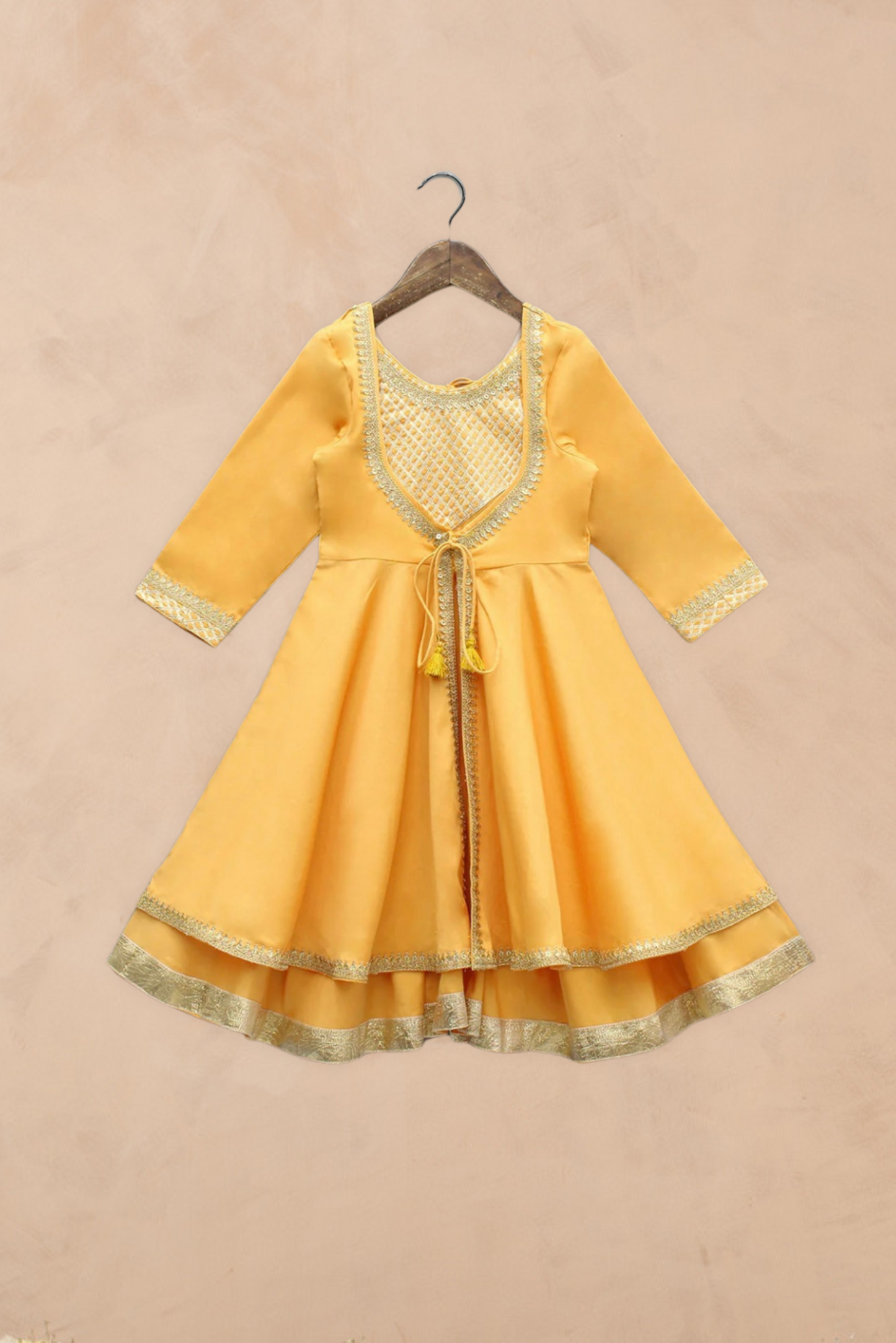 Kesariya Anarkali Dress