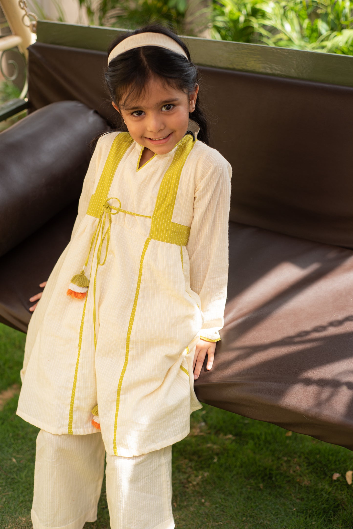 Green Whimsy Kurta Set