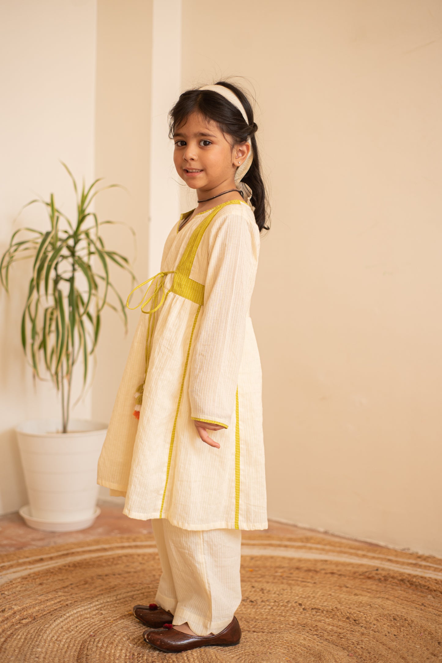 Green Whimsy Kurta Set