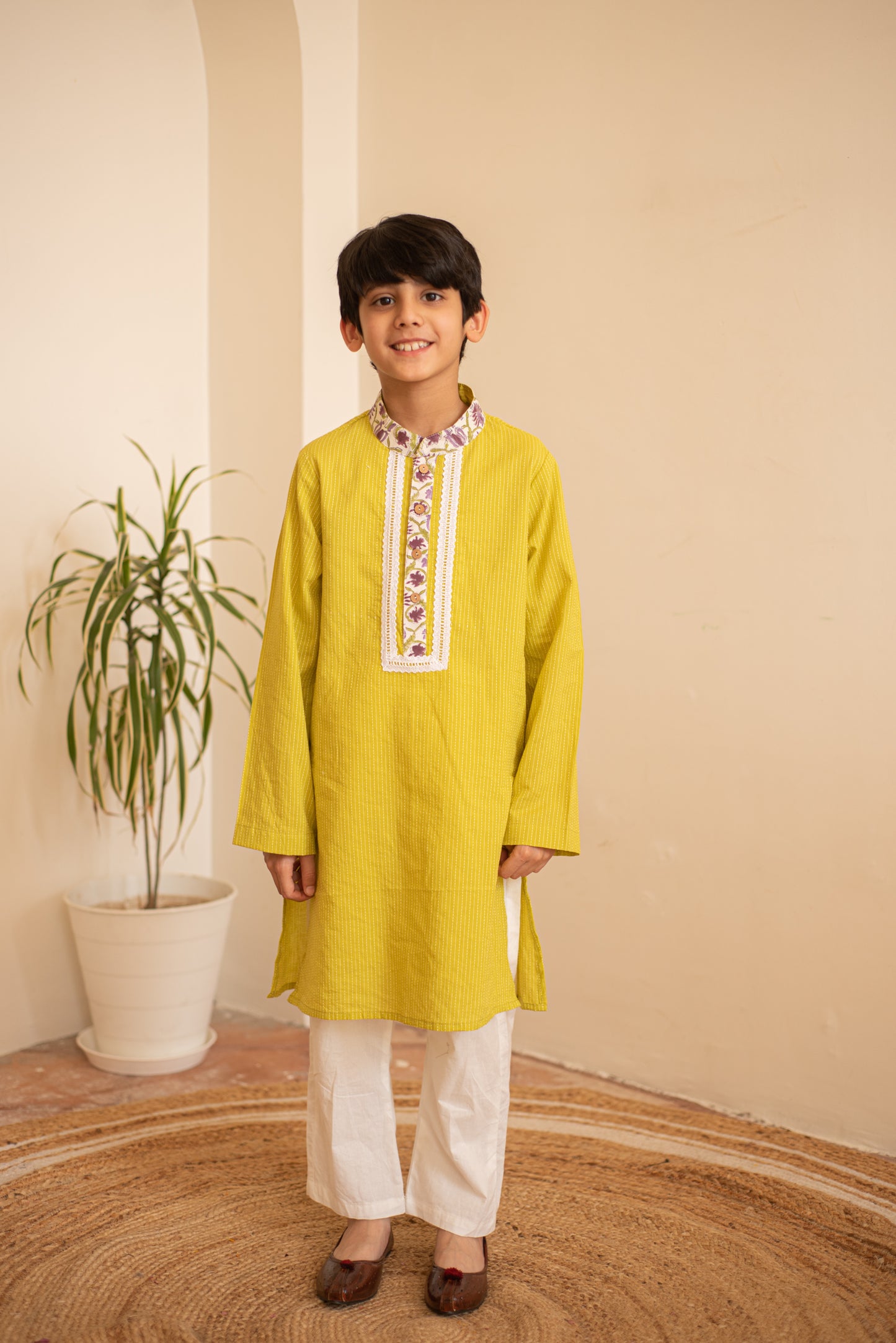 Vivid Green Kurta Set