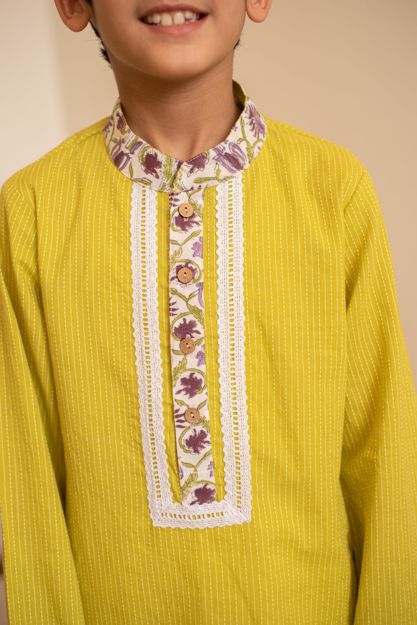 Vivid Green Kurta Set