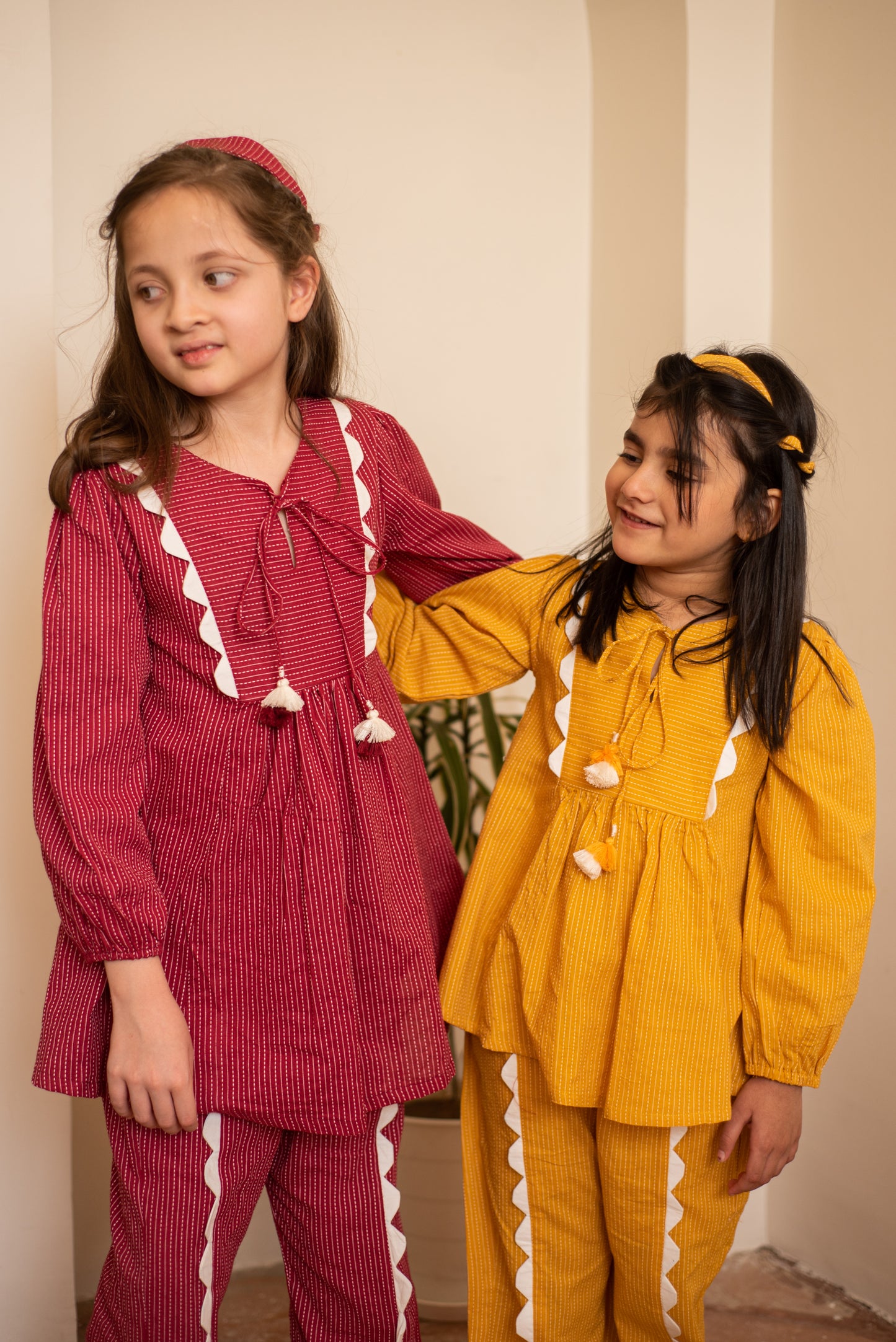 Ruby Scalloped Co-ord Set