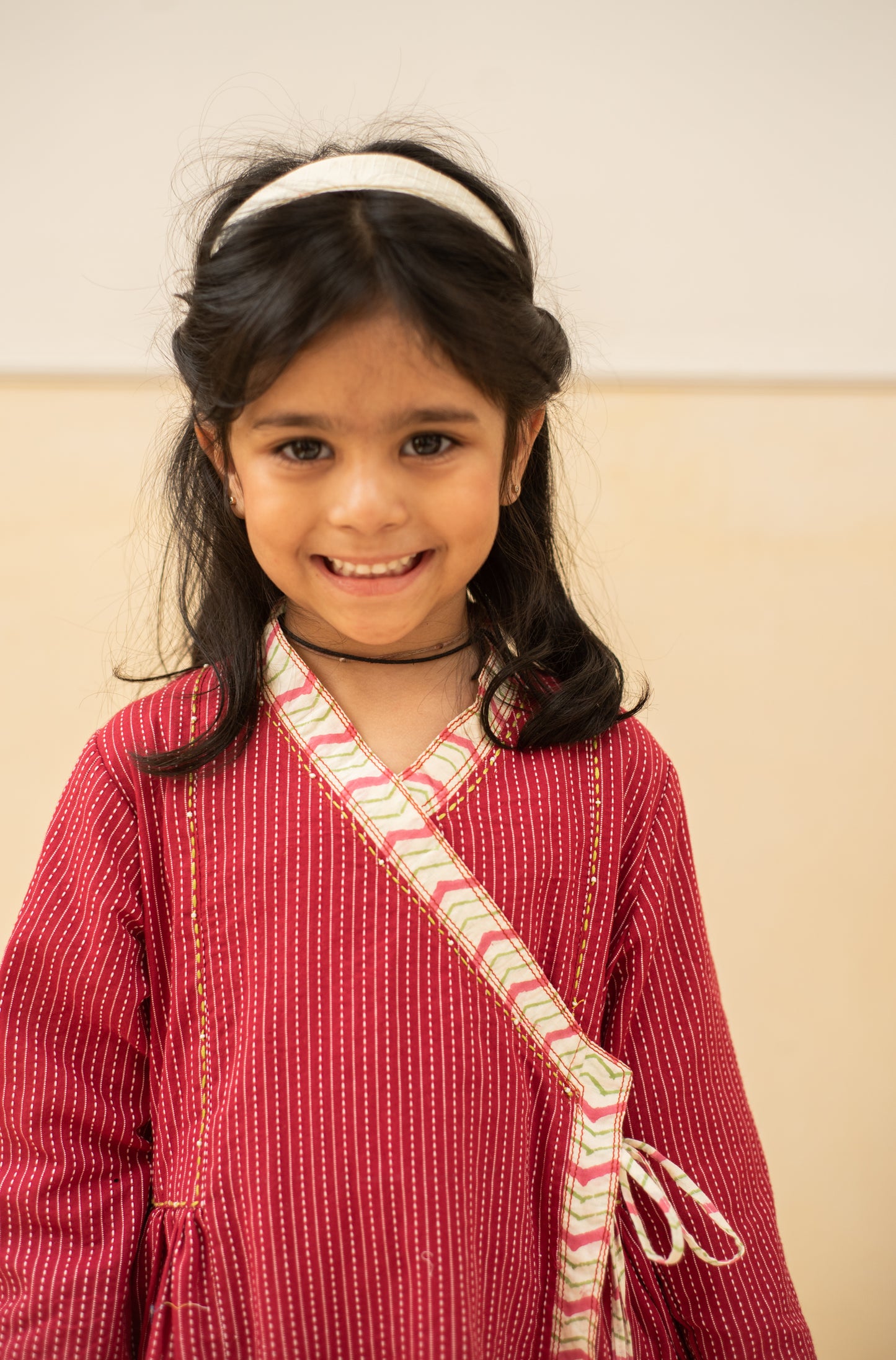 Ruby Angrakha Kurta Set