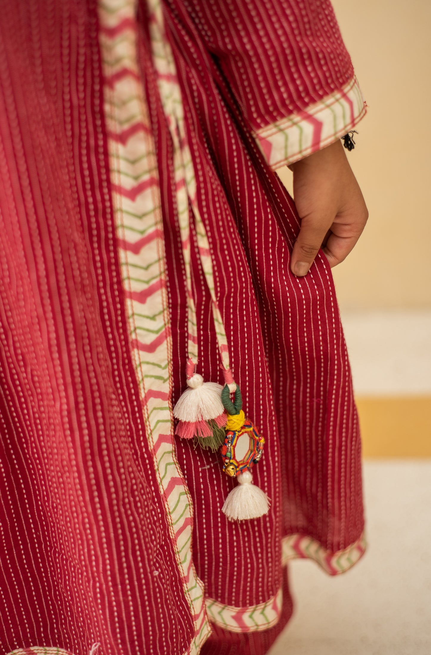 Ruby Angrakha Kurta Set