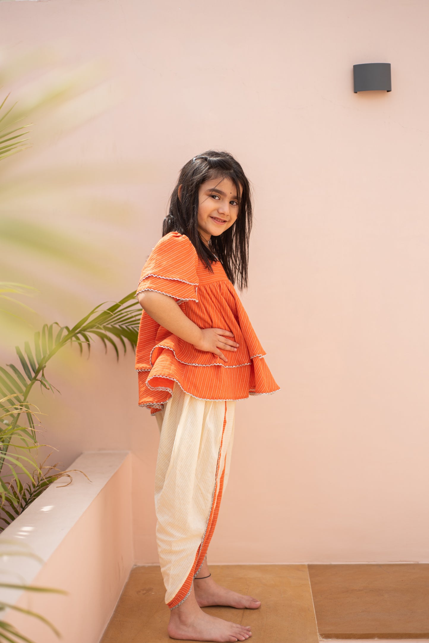 Narangi Peplum Top Set