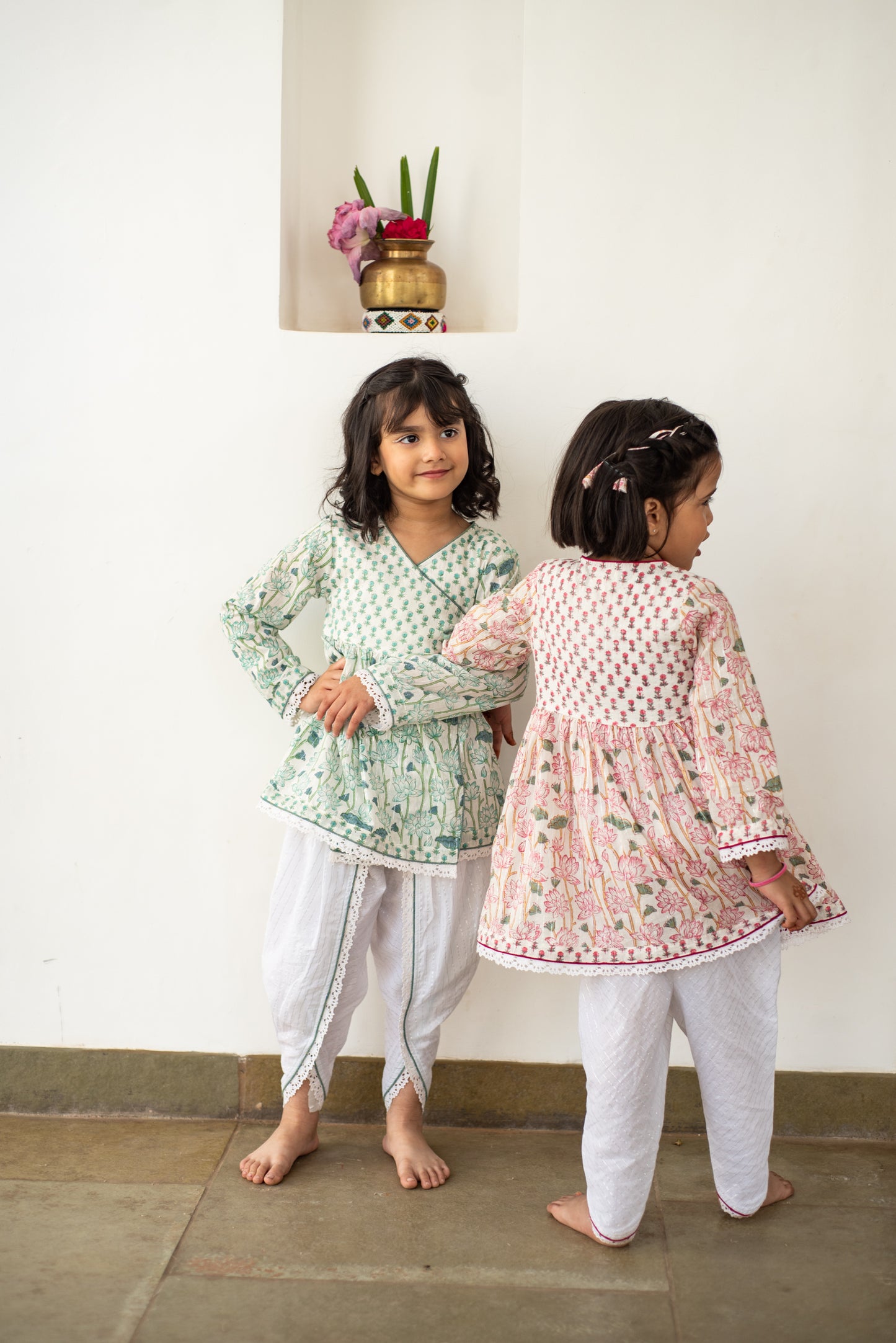 Lotus Bloom Angarakha-Dhoti Set