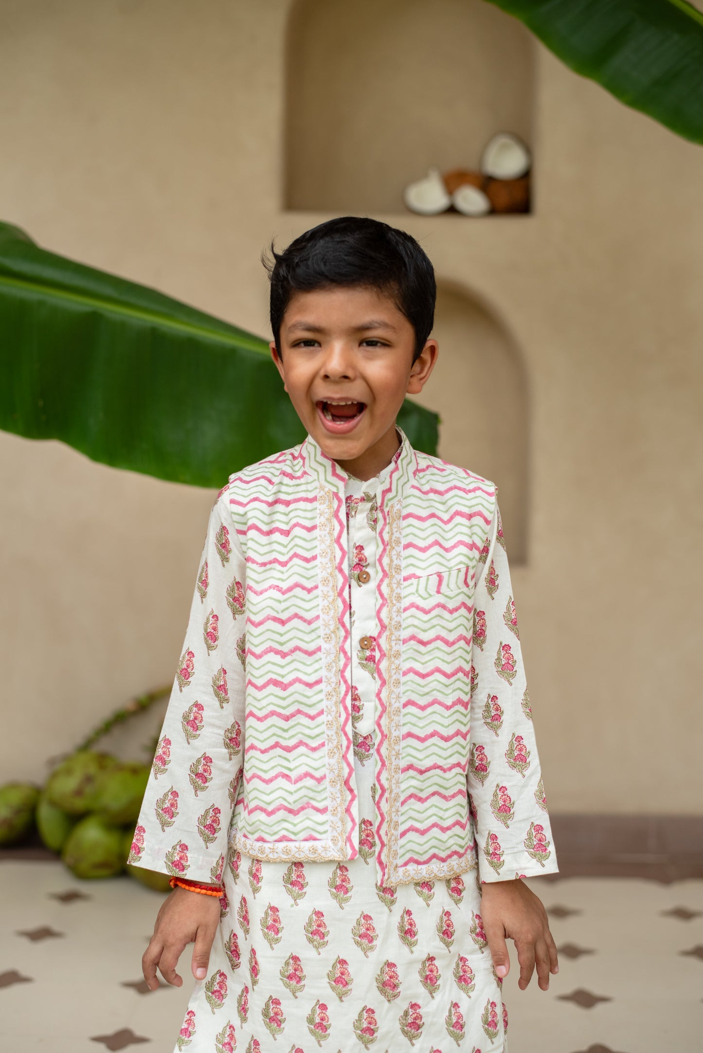 Manika Chevron Kurta Set