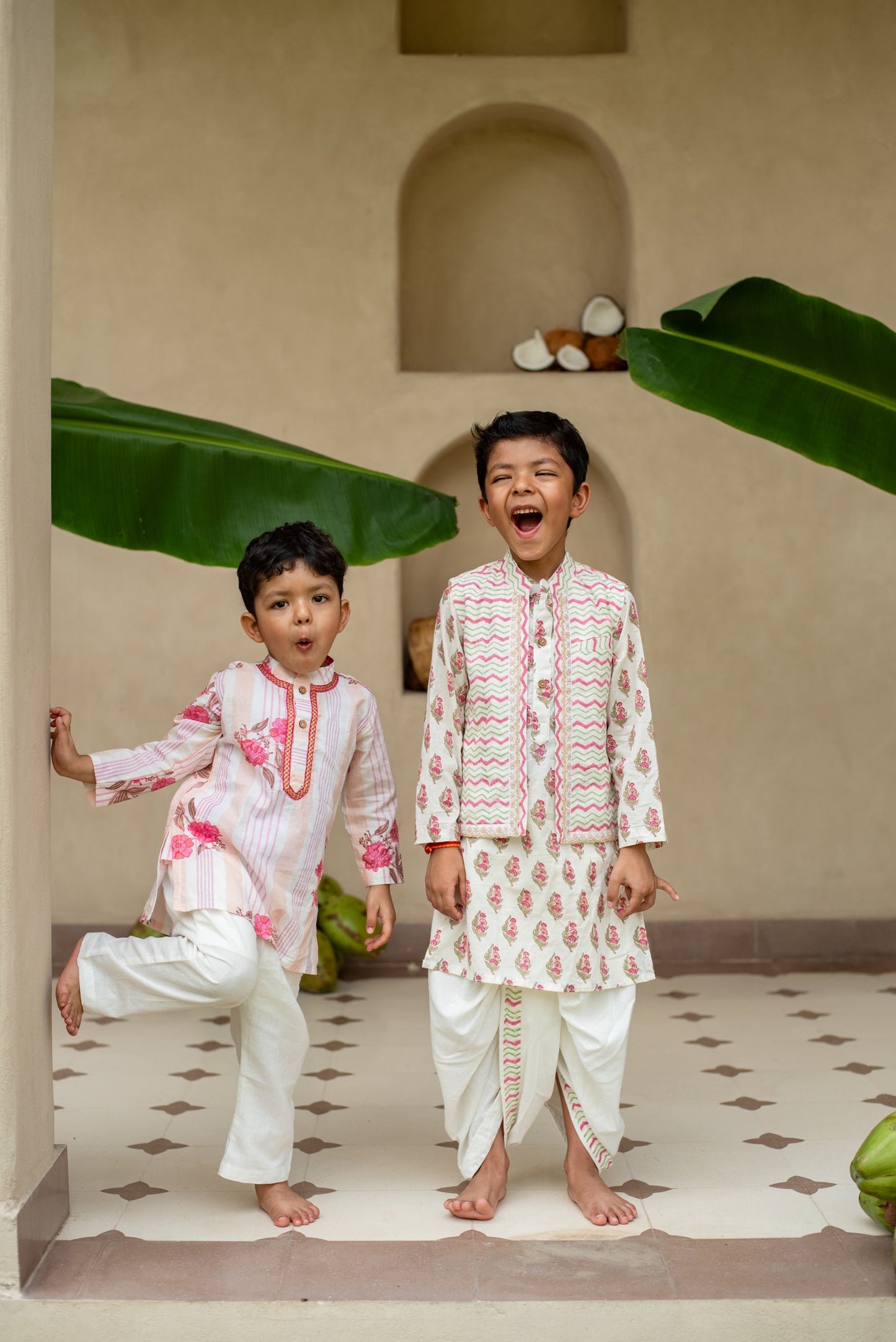 Manika Chevron Kurta Set