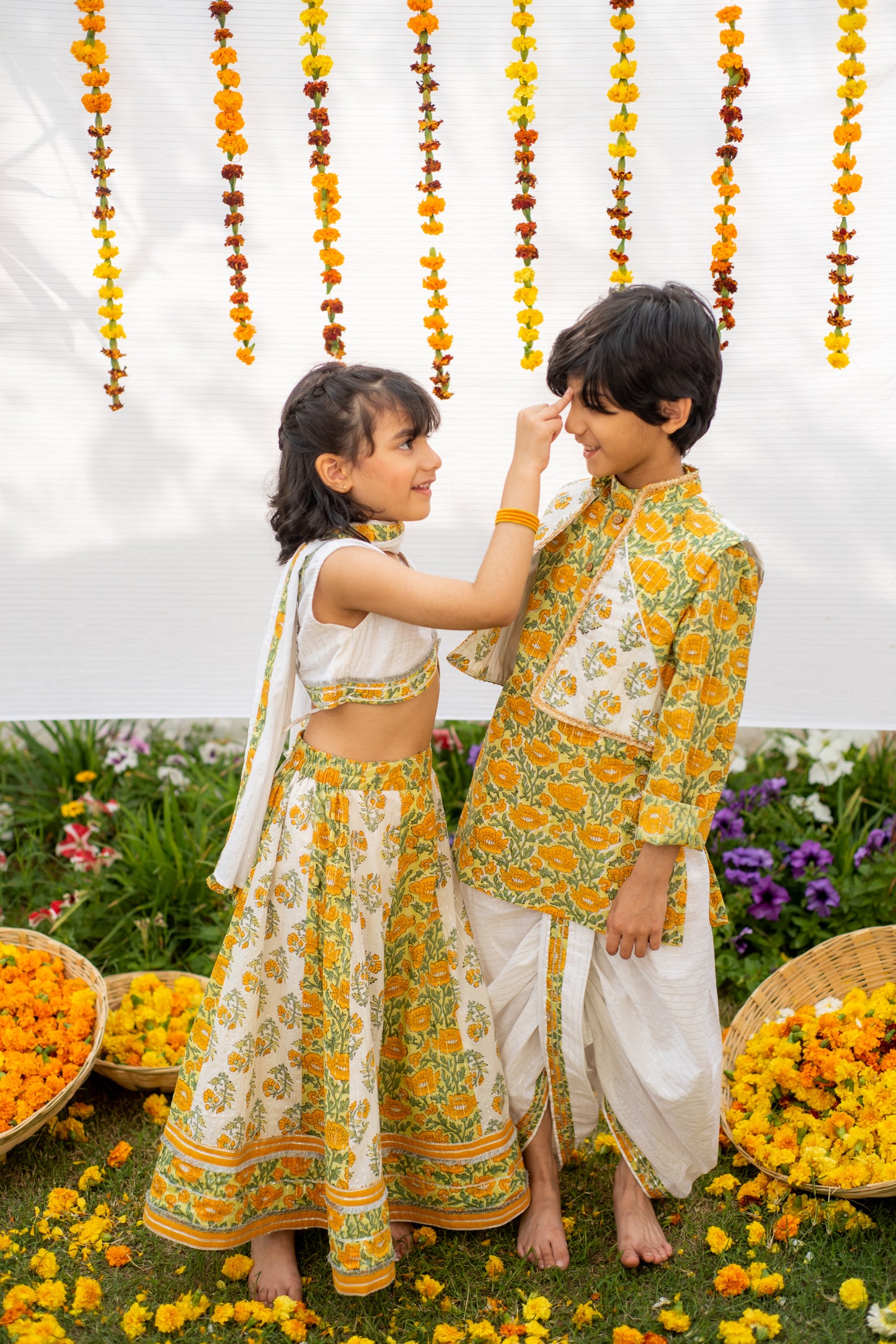 Marigold Lehenga Set