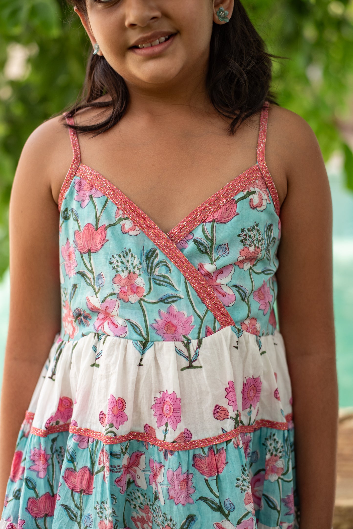 Firozi Tier Dress