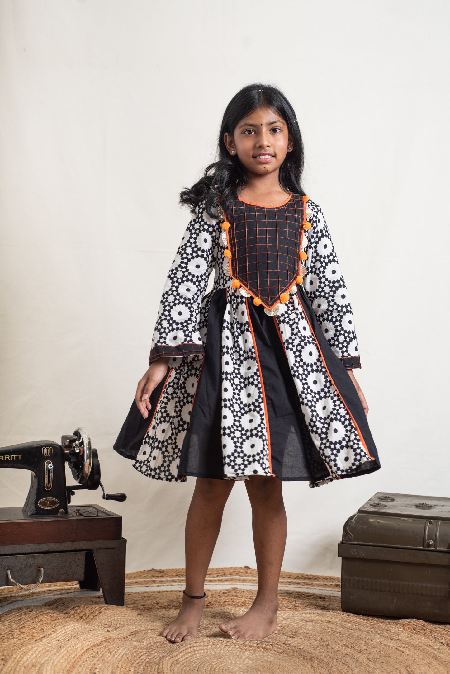 Syahi Kalidar Kurta Dhoti Set