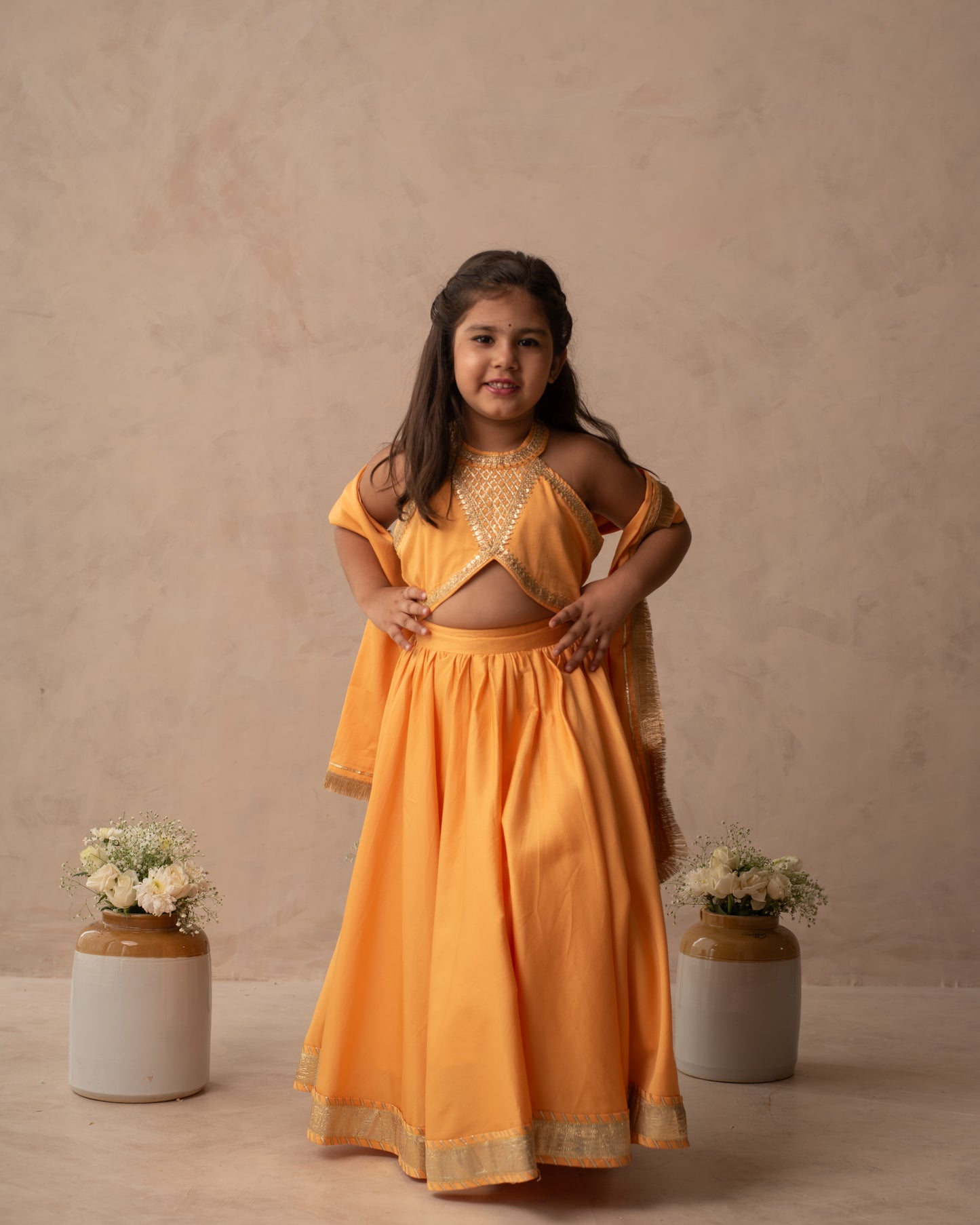 Kesariya Lehenga Set