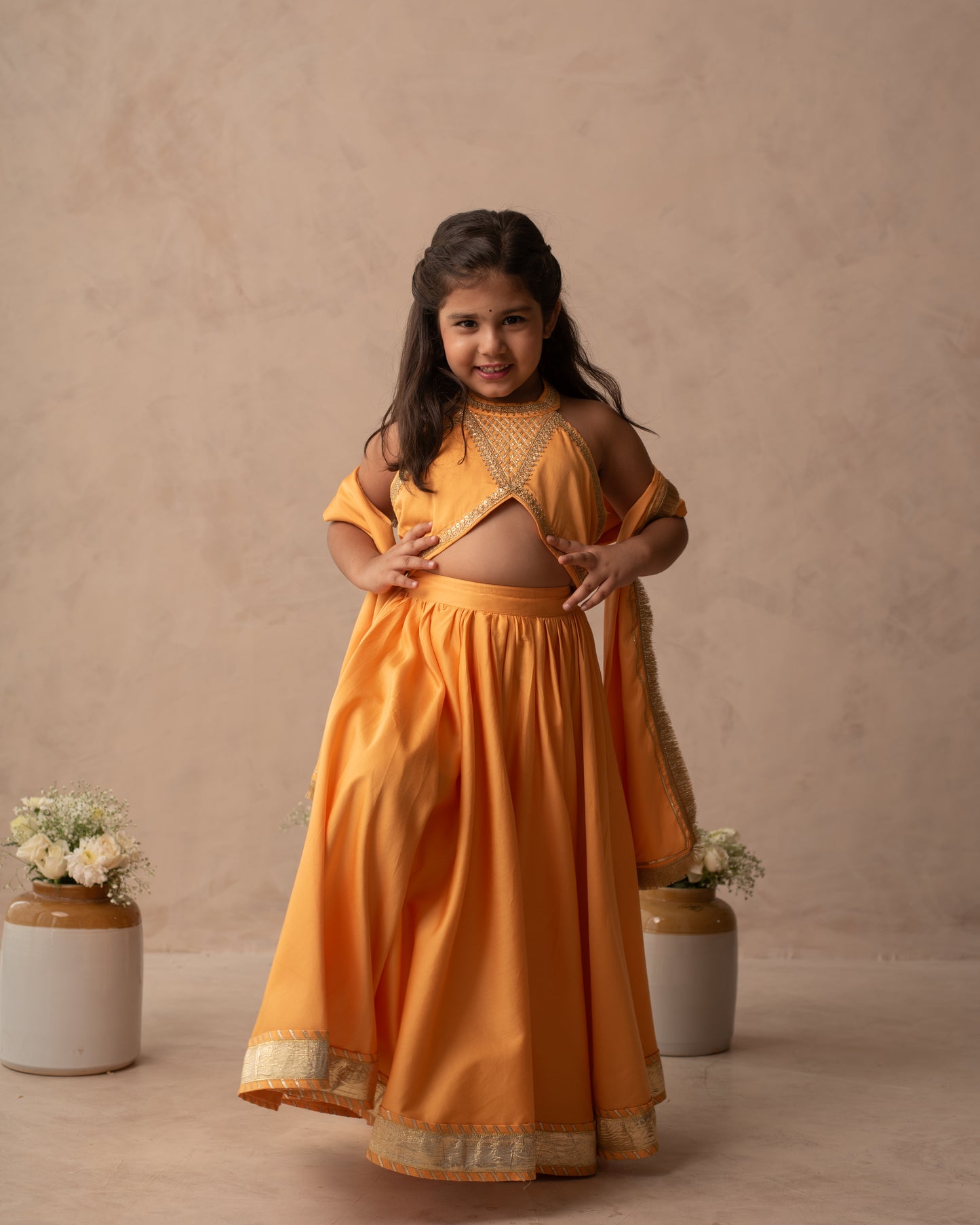 Kesariya Lehenga Set