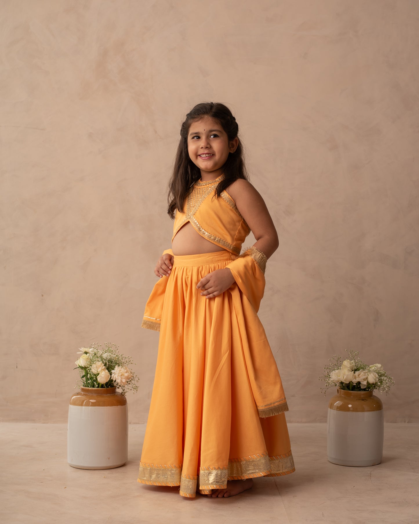 Kesariya Lehenga Set