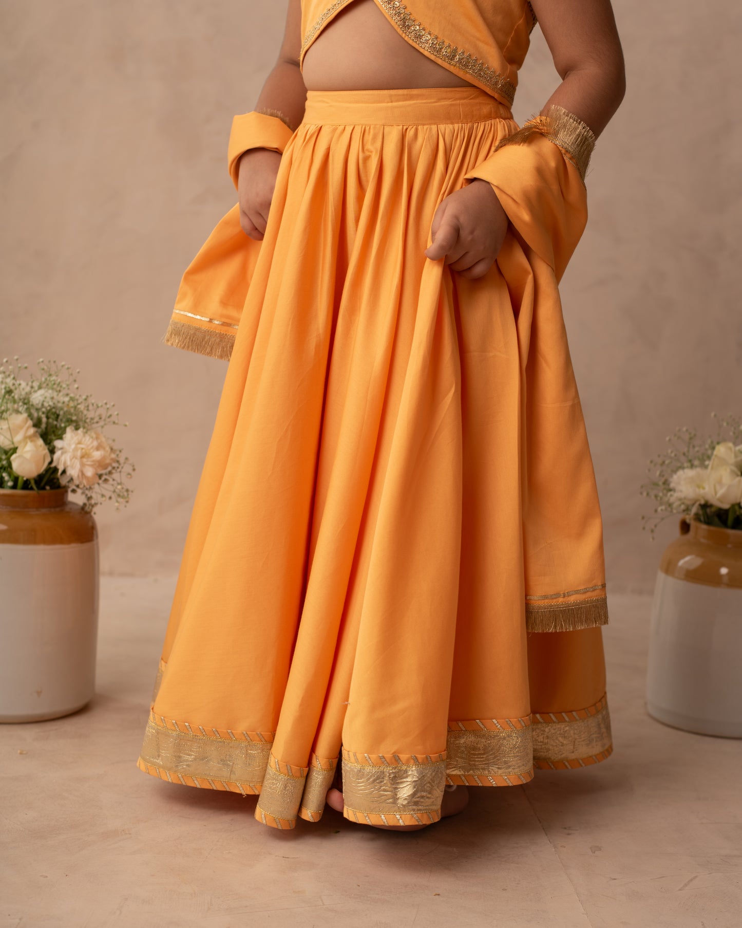 Kesariya Lehenga Set