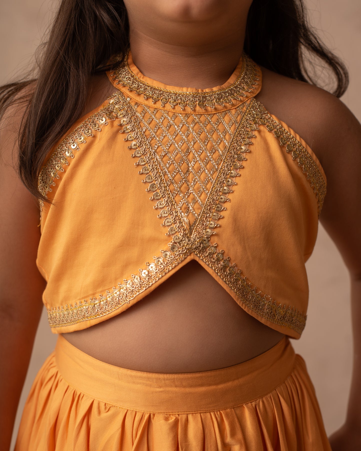 Kesariya Lehenga Set