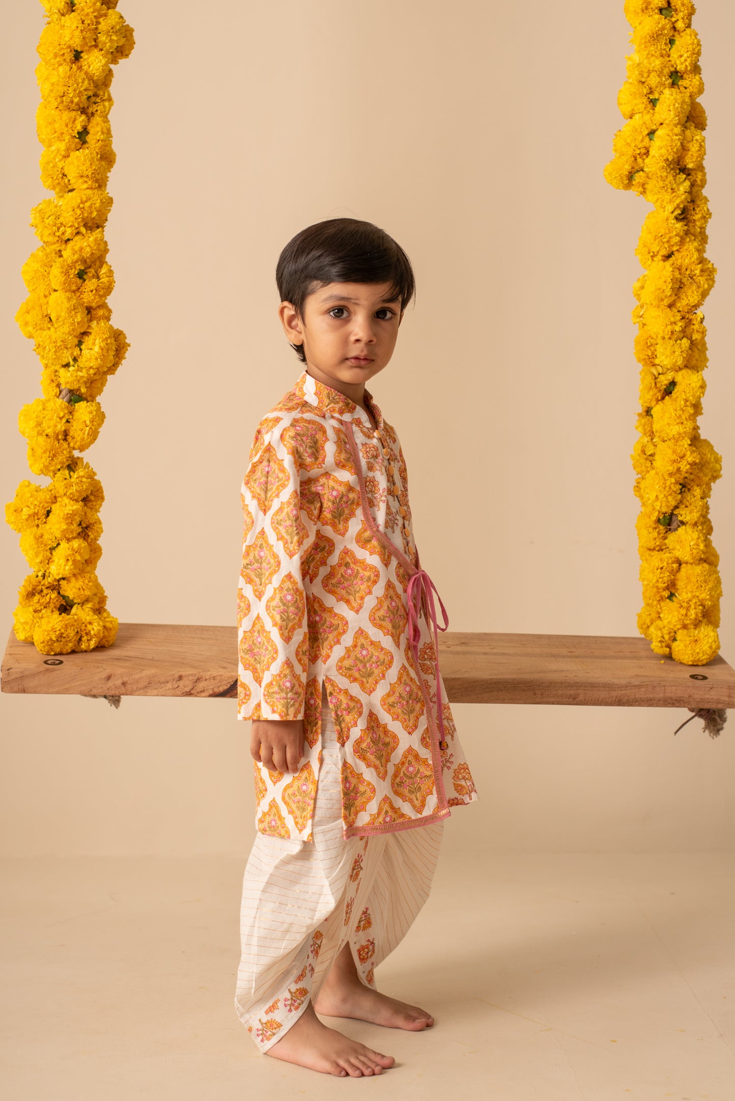 Chandan Angrakha Kurta Set
