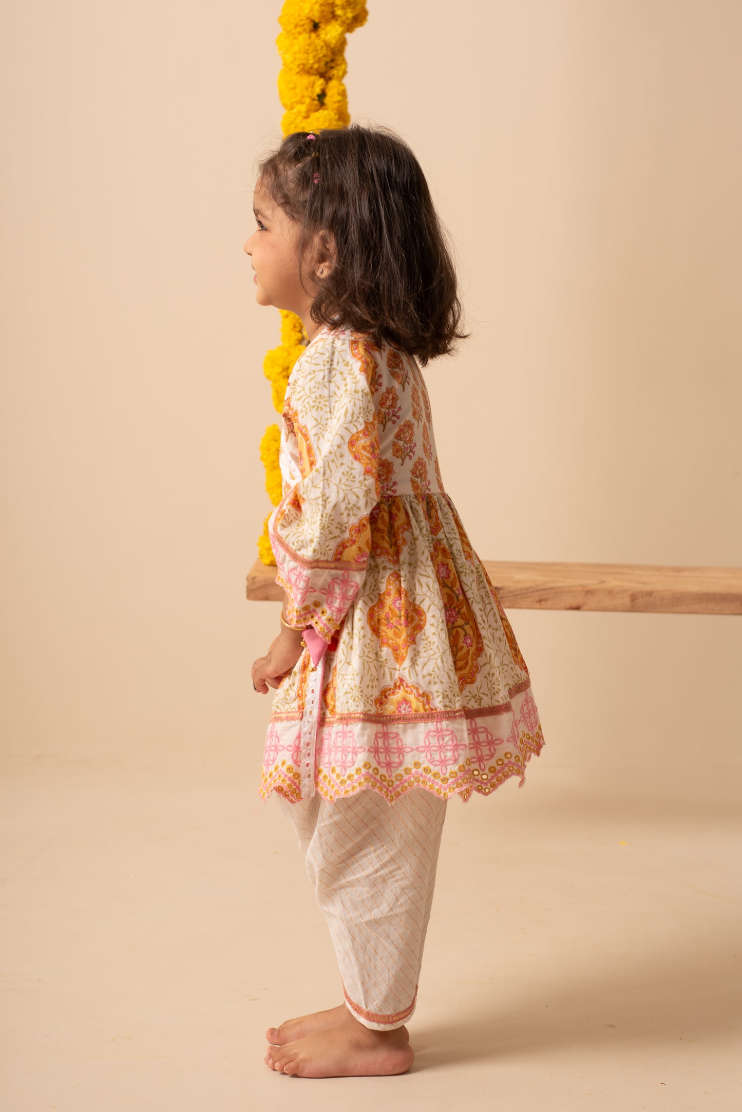 Chandan Angrakha Dhoti set