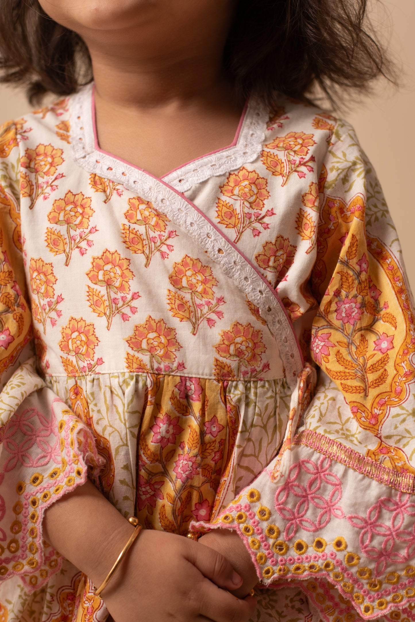 Chandan Angrakha Dhoti set