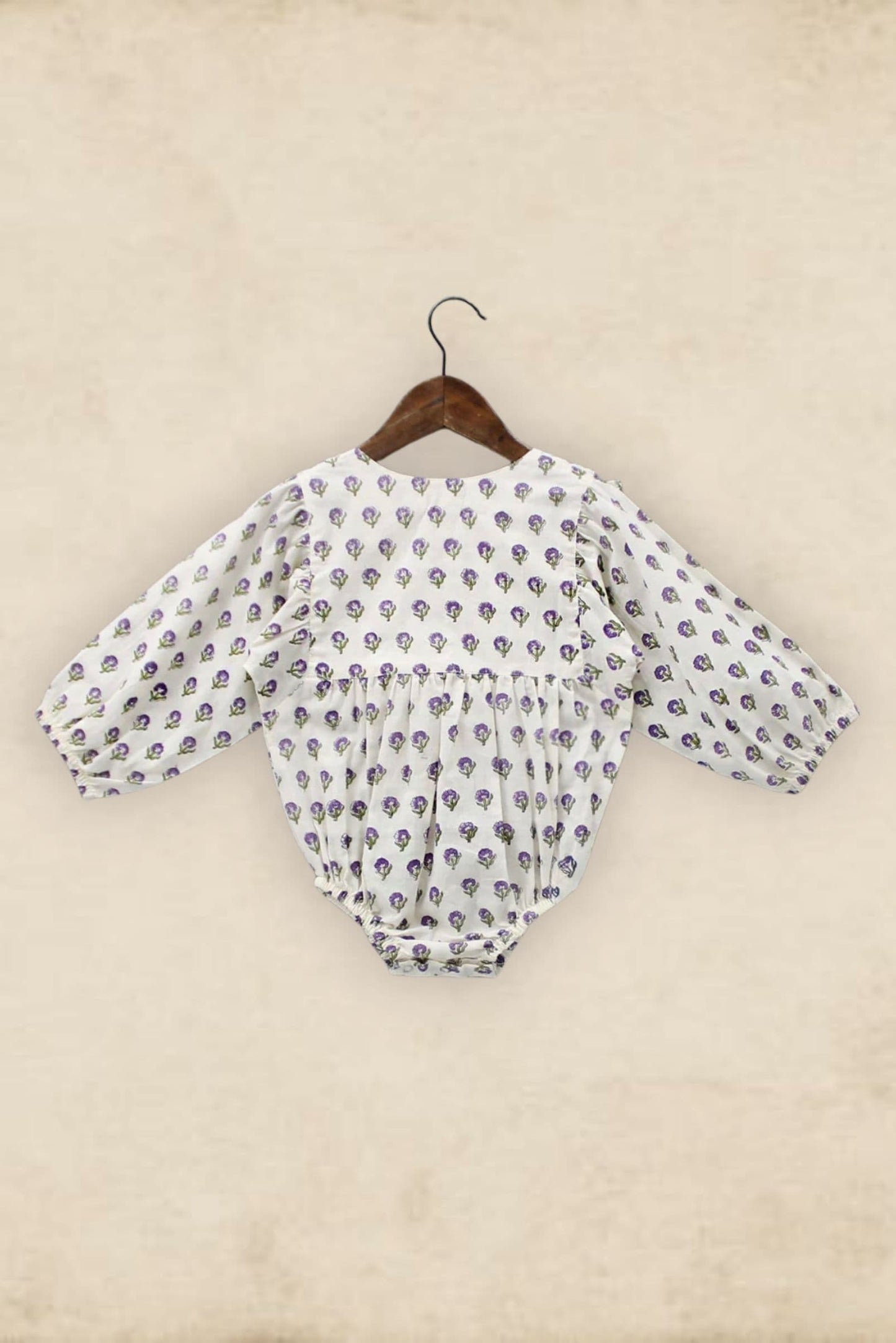 Soft cotton romper for infants PlumCheeks