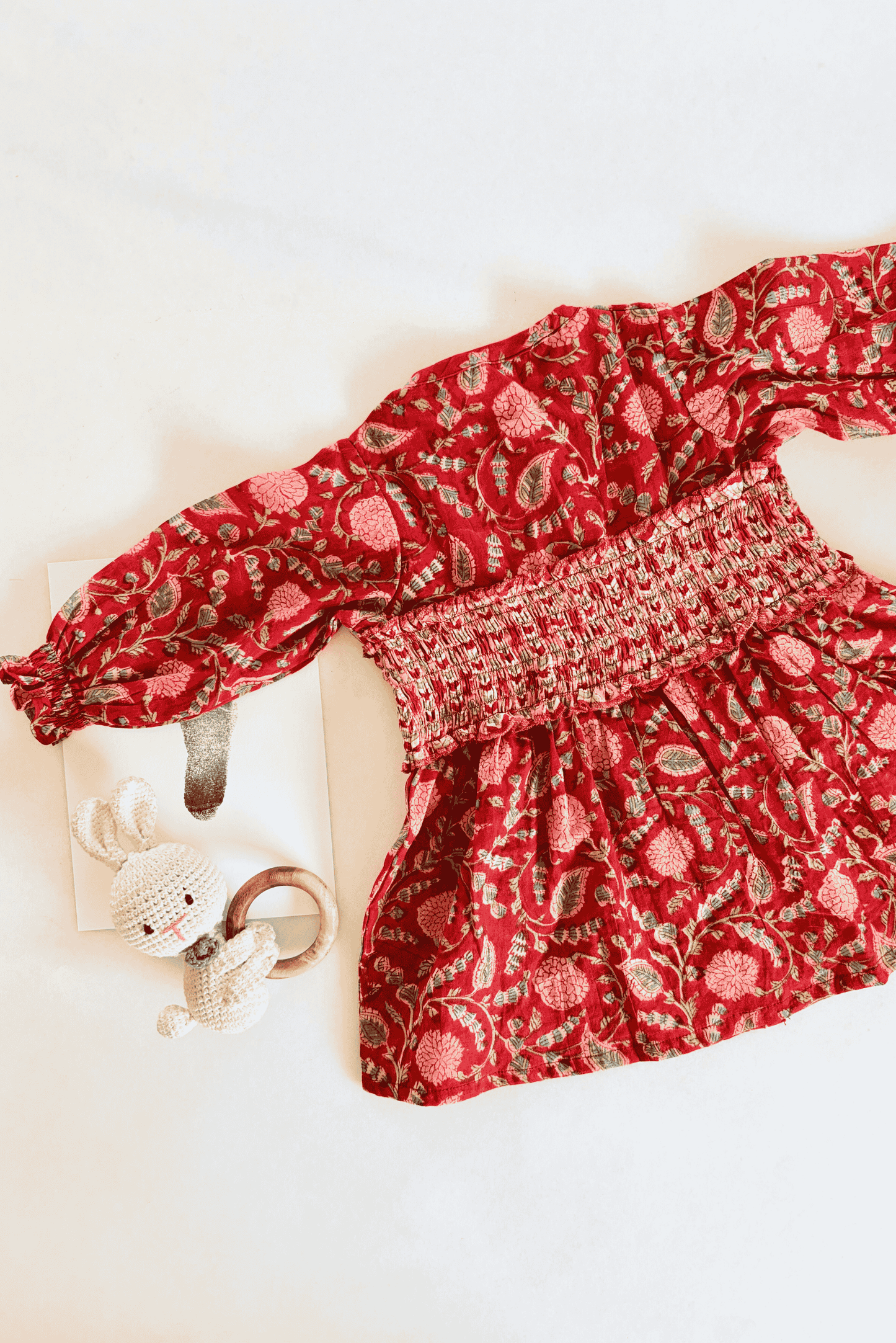 Rosy Puff Dress