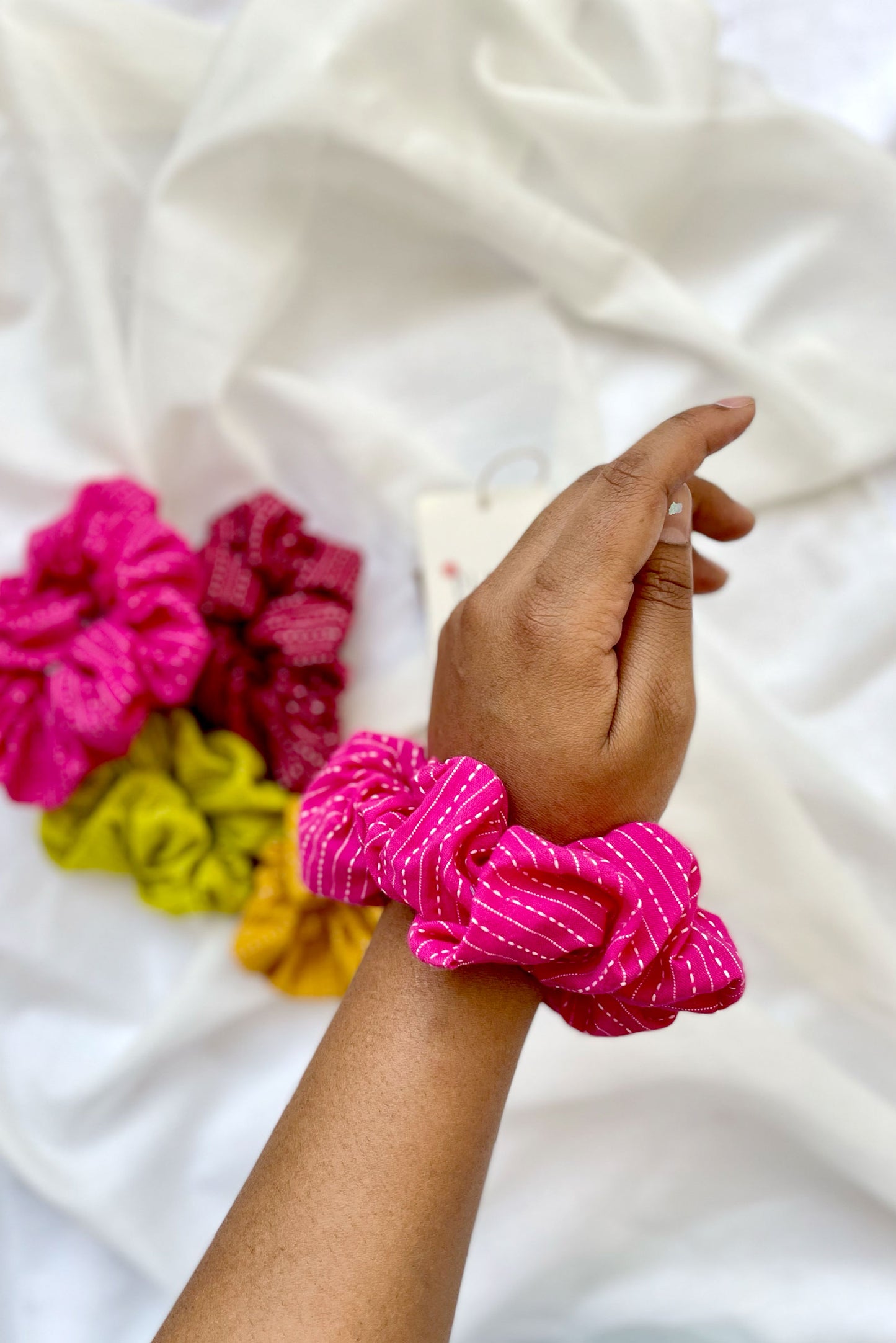 Vivid Pink Scrunchie