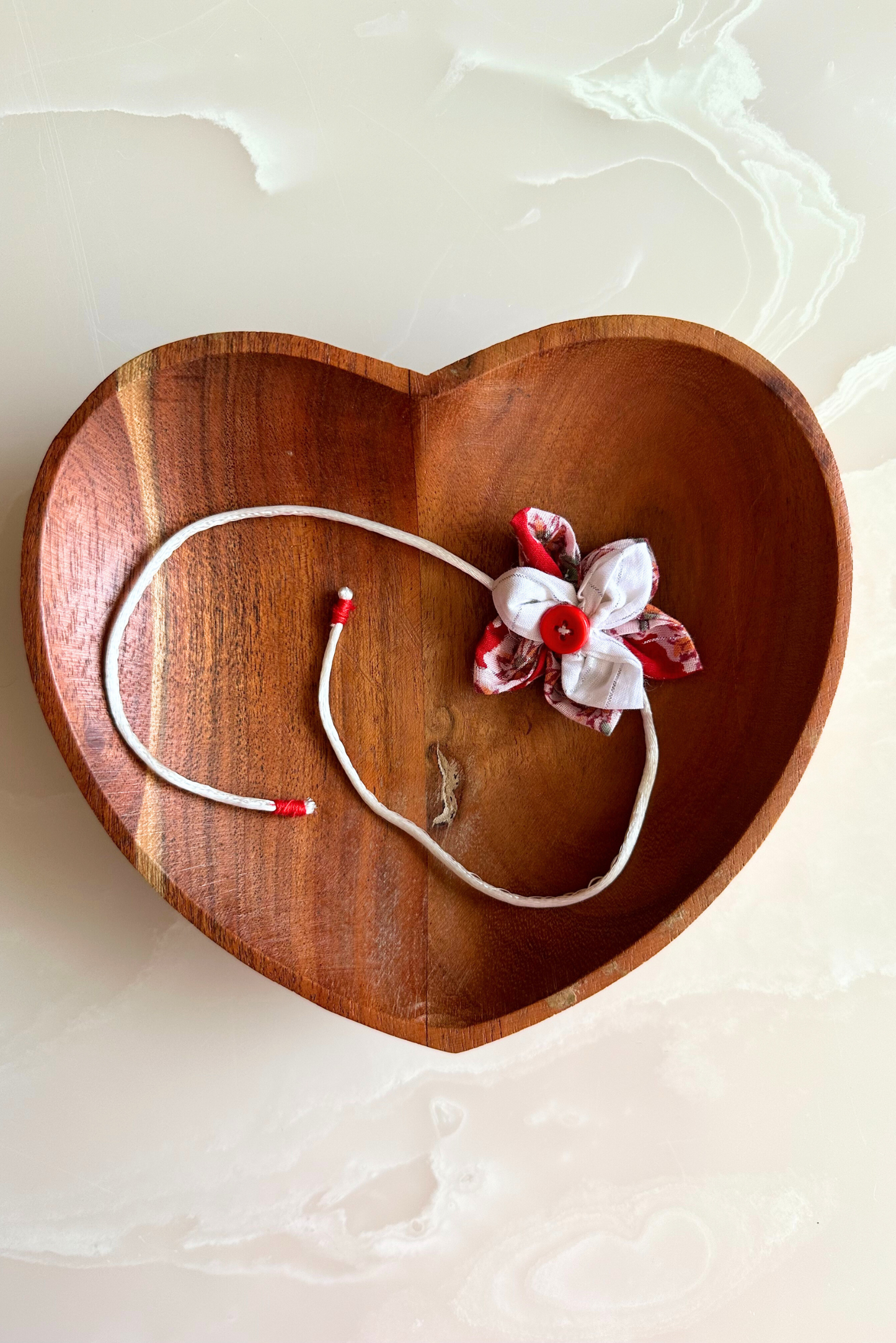 Red Rakhi - Upcycled