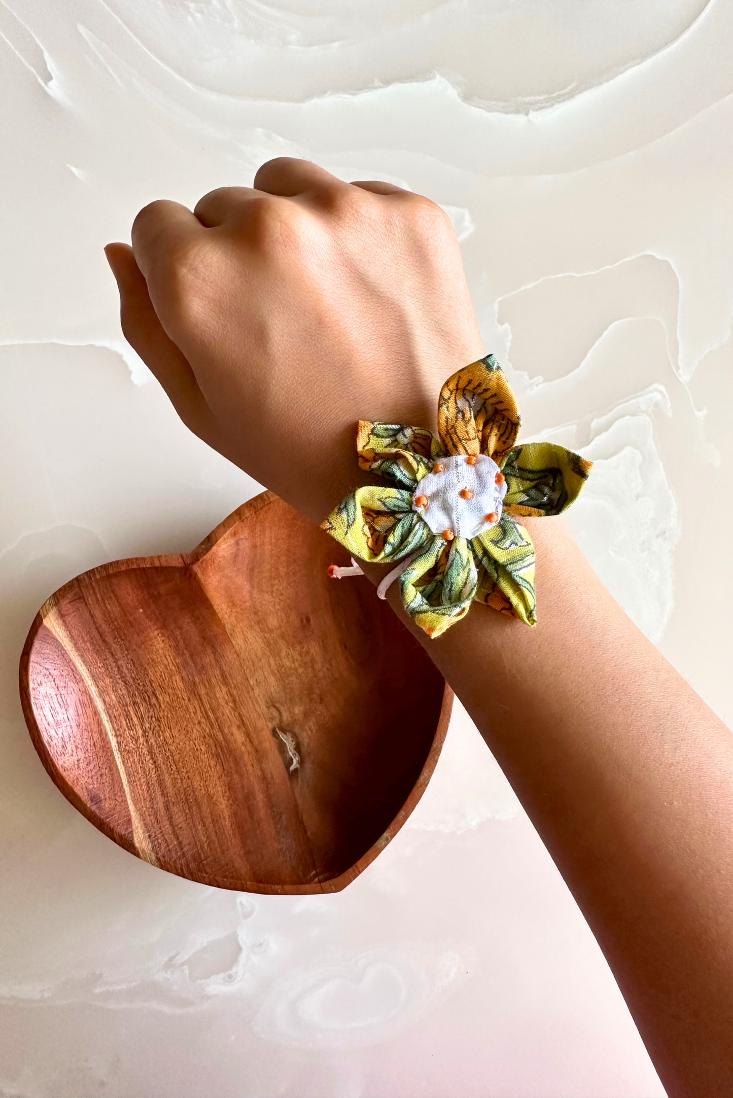 Yellow Rakhi - Upcycled