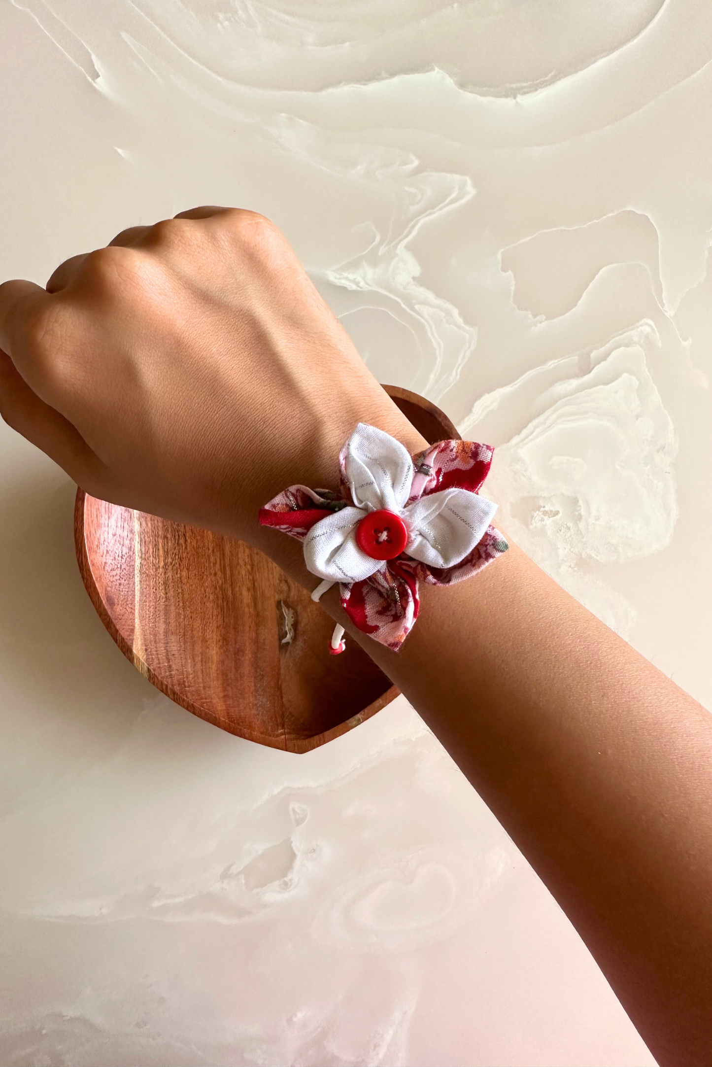 Red Rakhi - Upcycled