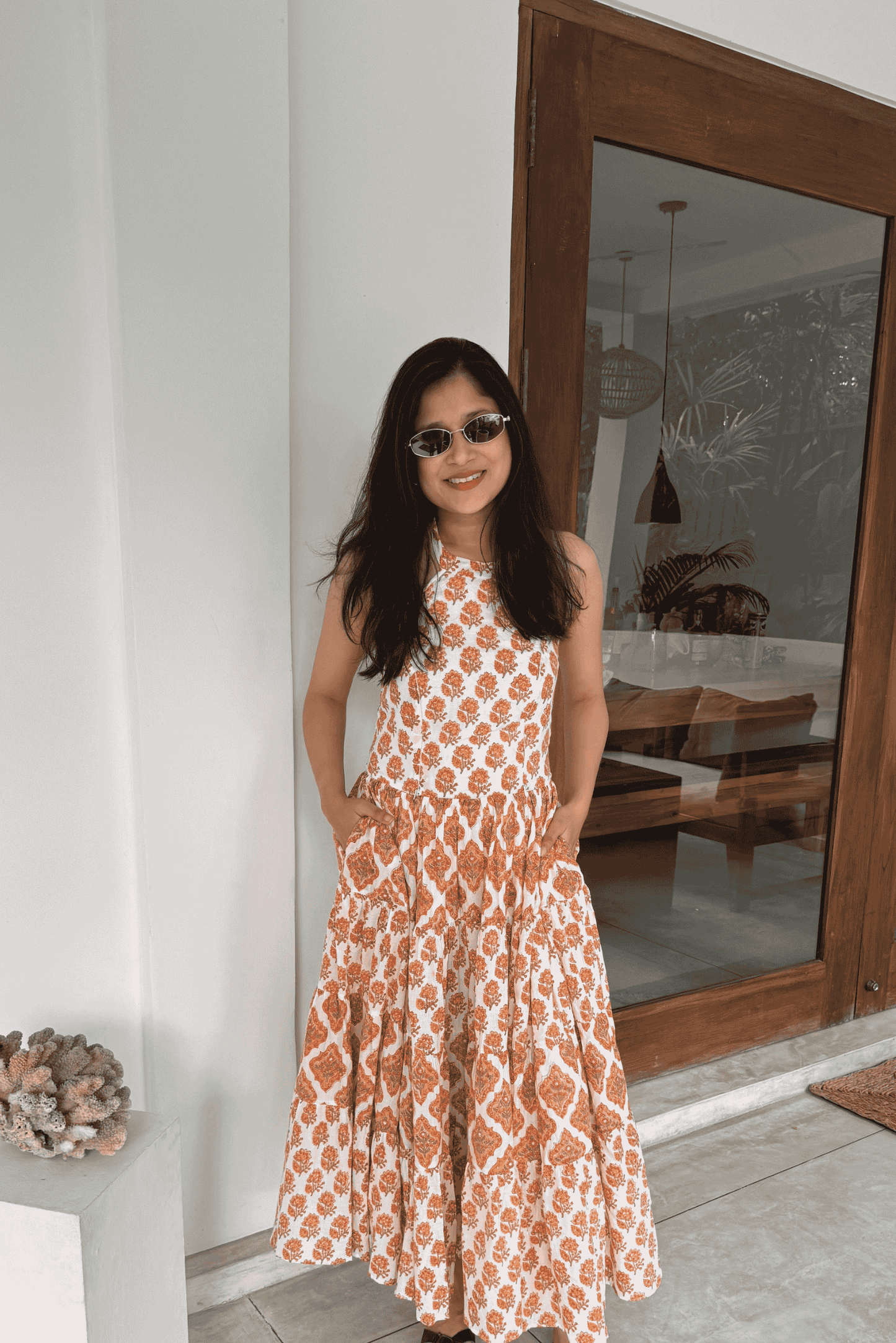 Chandan Halter Dress -Kids