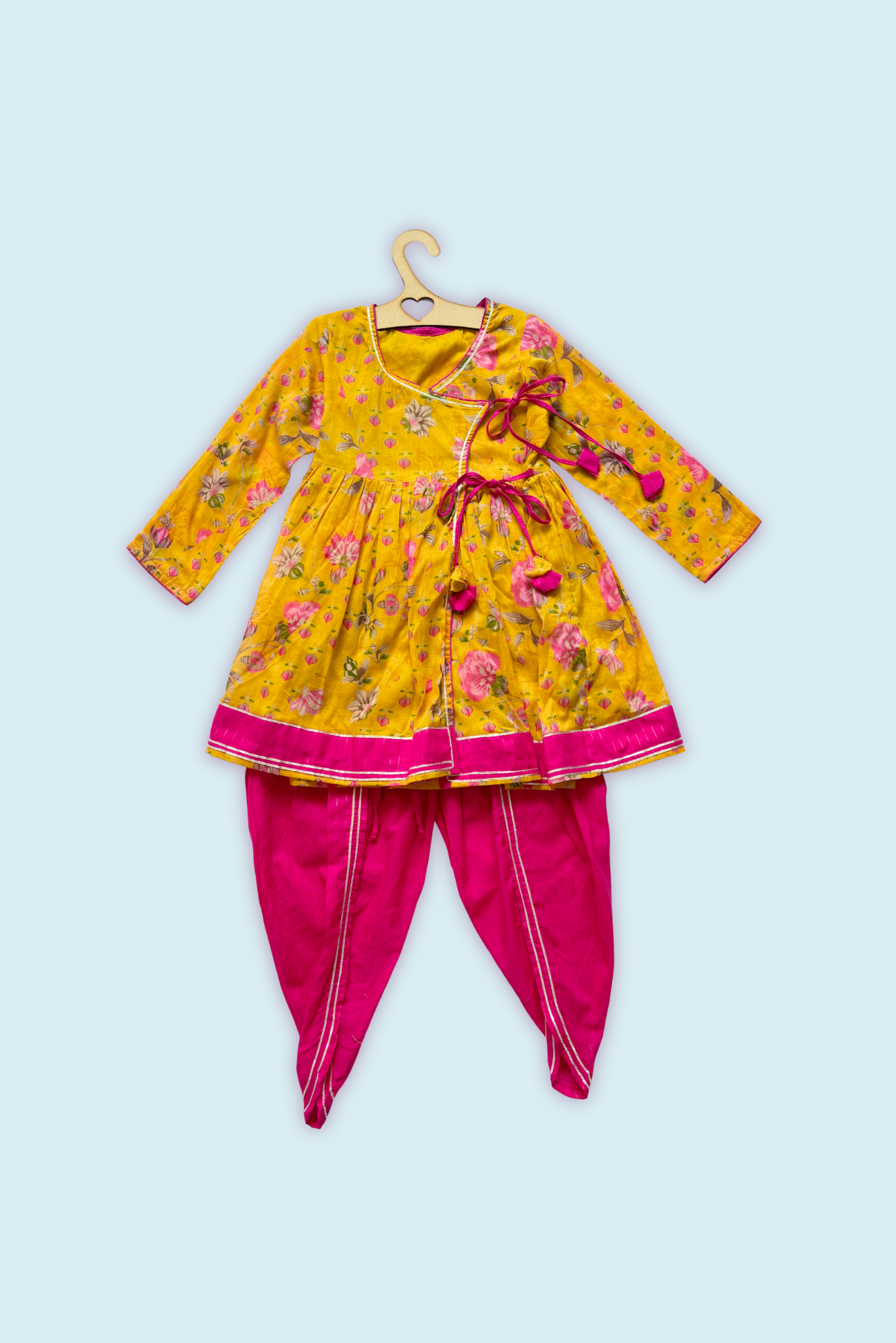 Mustard Angrakha Dhoti