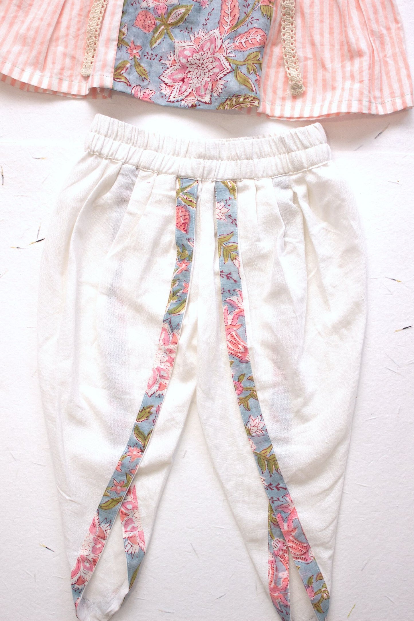 Dahlia Crop Top Dhoti Set