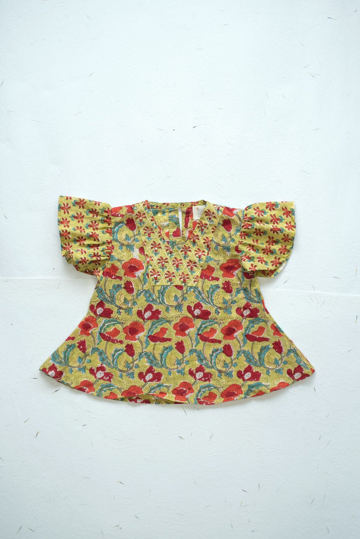 Garden Butterfly Top and Dhoti Set