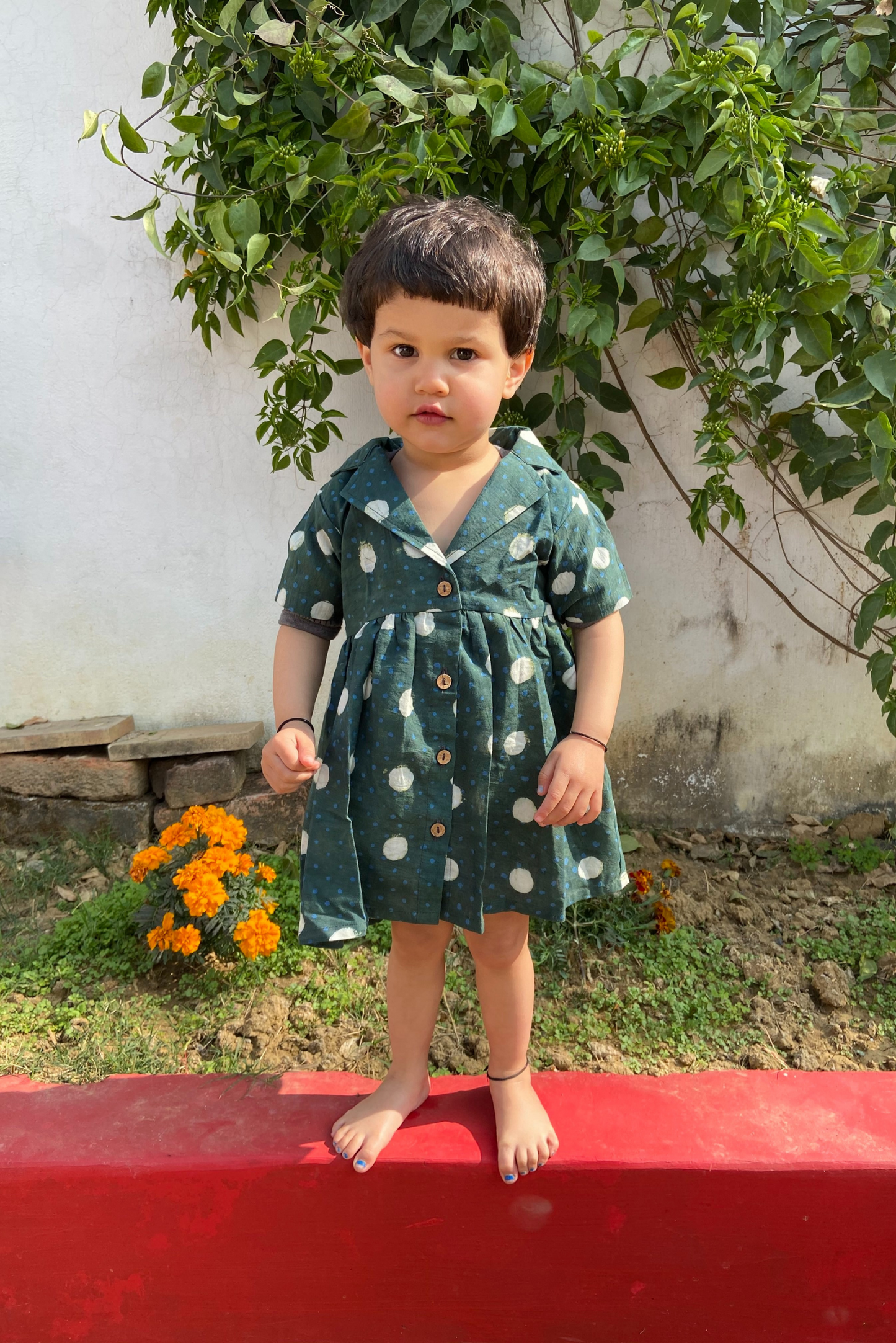 Dabu Polka Dress