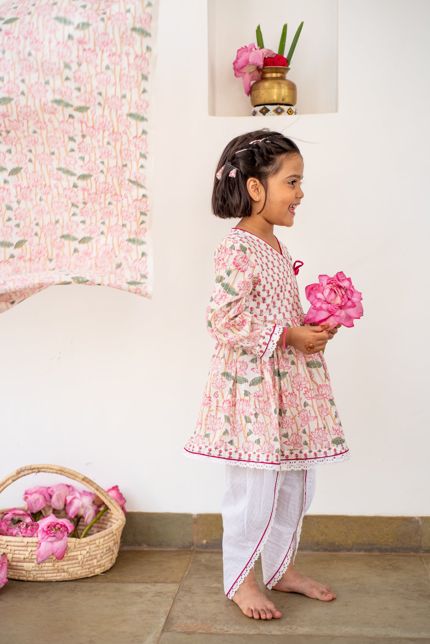 Lotus Dreamy Angarakha-Dhoti Set