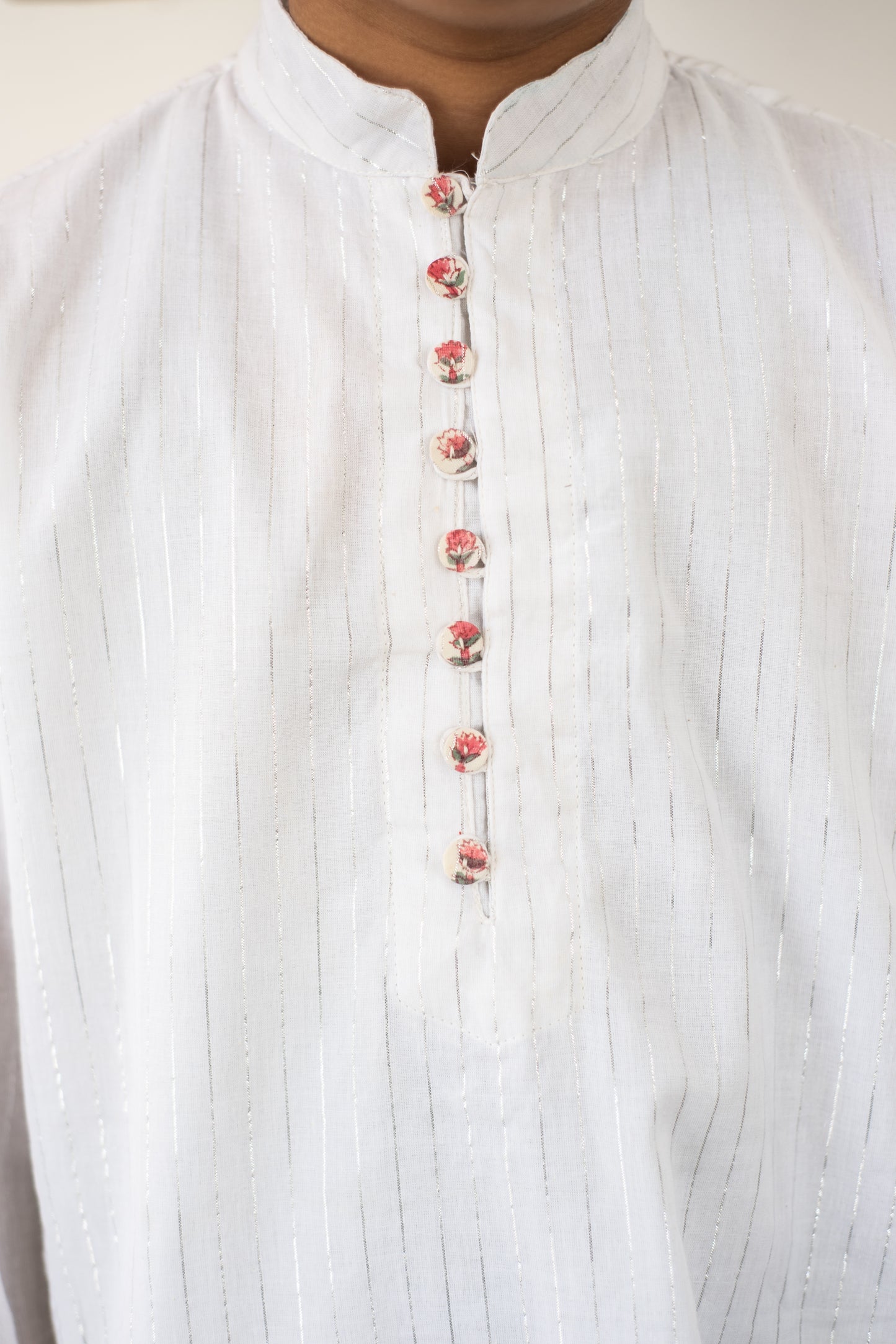 Shimmering White Kurta Set