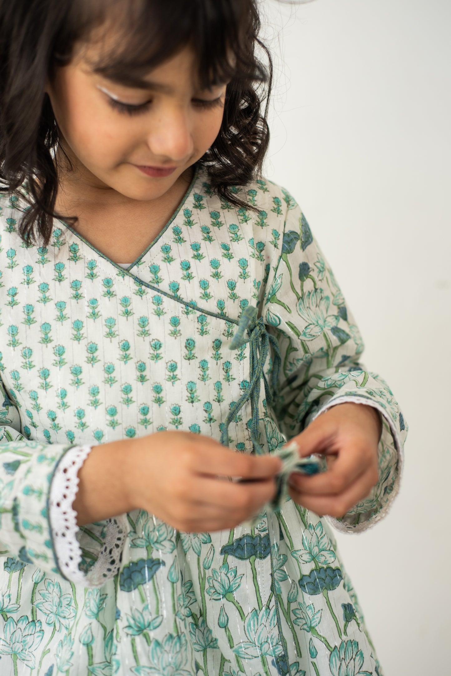 Lotus Bloom Angarakha-Dhoti Set