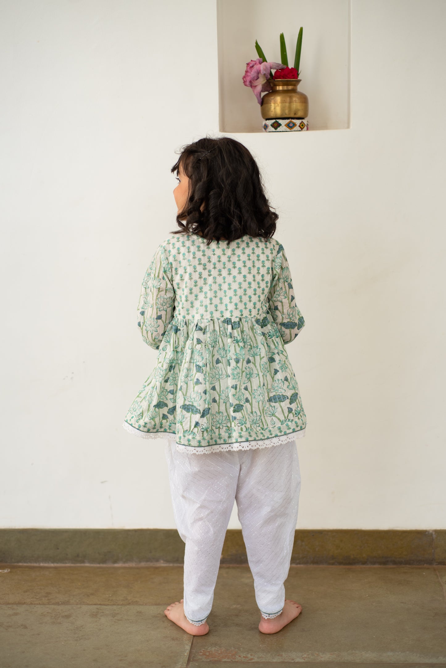 Lotus Bloom Angarakha-Dhoti Set