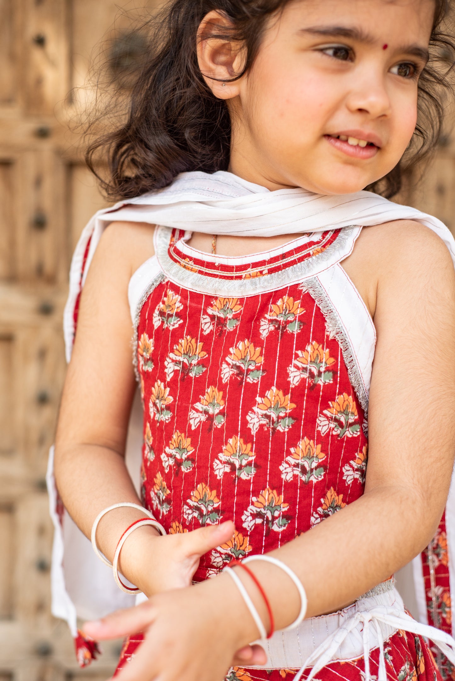 Crimson Blossom Lehenga Set