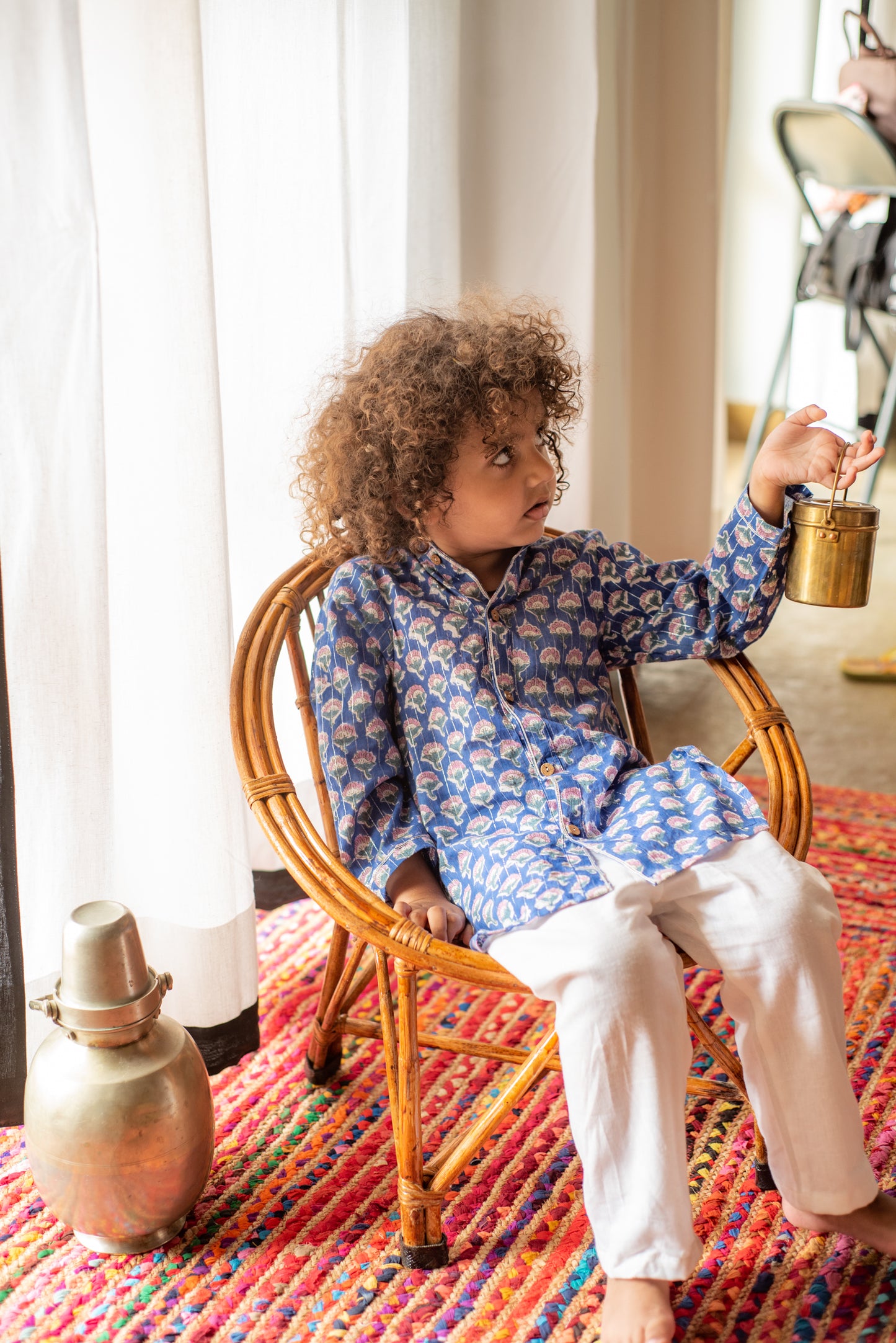 Blue Orchid Kurta Set