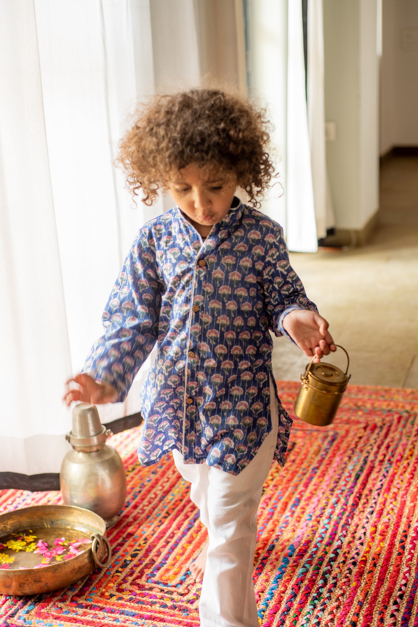 Blue Orchid Kurta Set