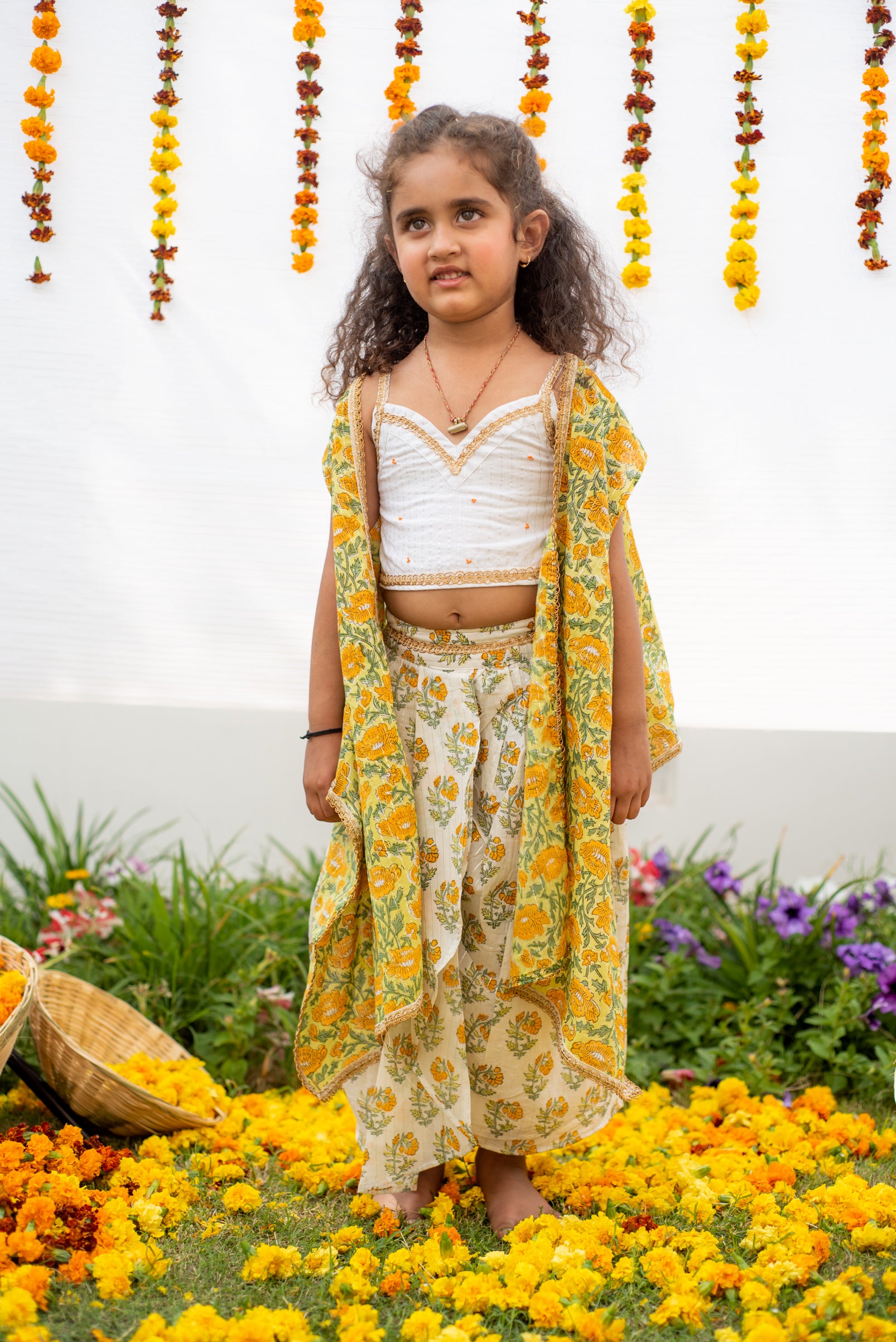 Haldi dress 2024 for baby girl